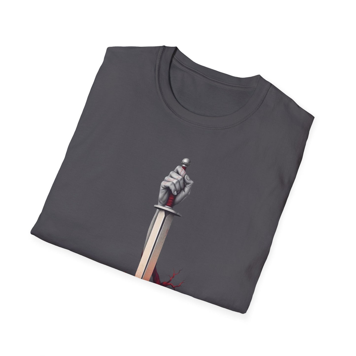 "Rooted in Red — The Wound & Blade Tee" Printify