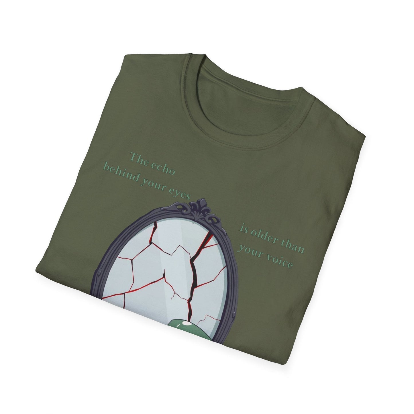 "The Witness Within — The Cracked Reflection Tee" Printify