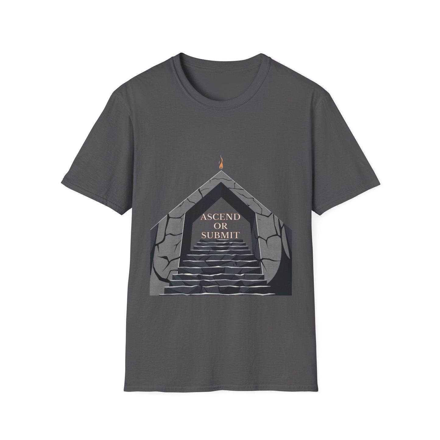 "Ascend or Submit — The Stone Path Tee" Printify