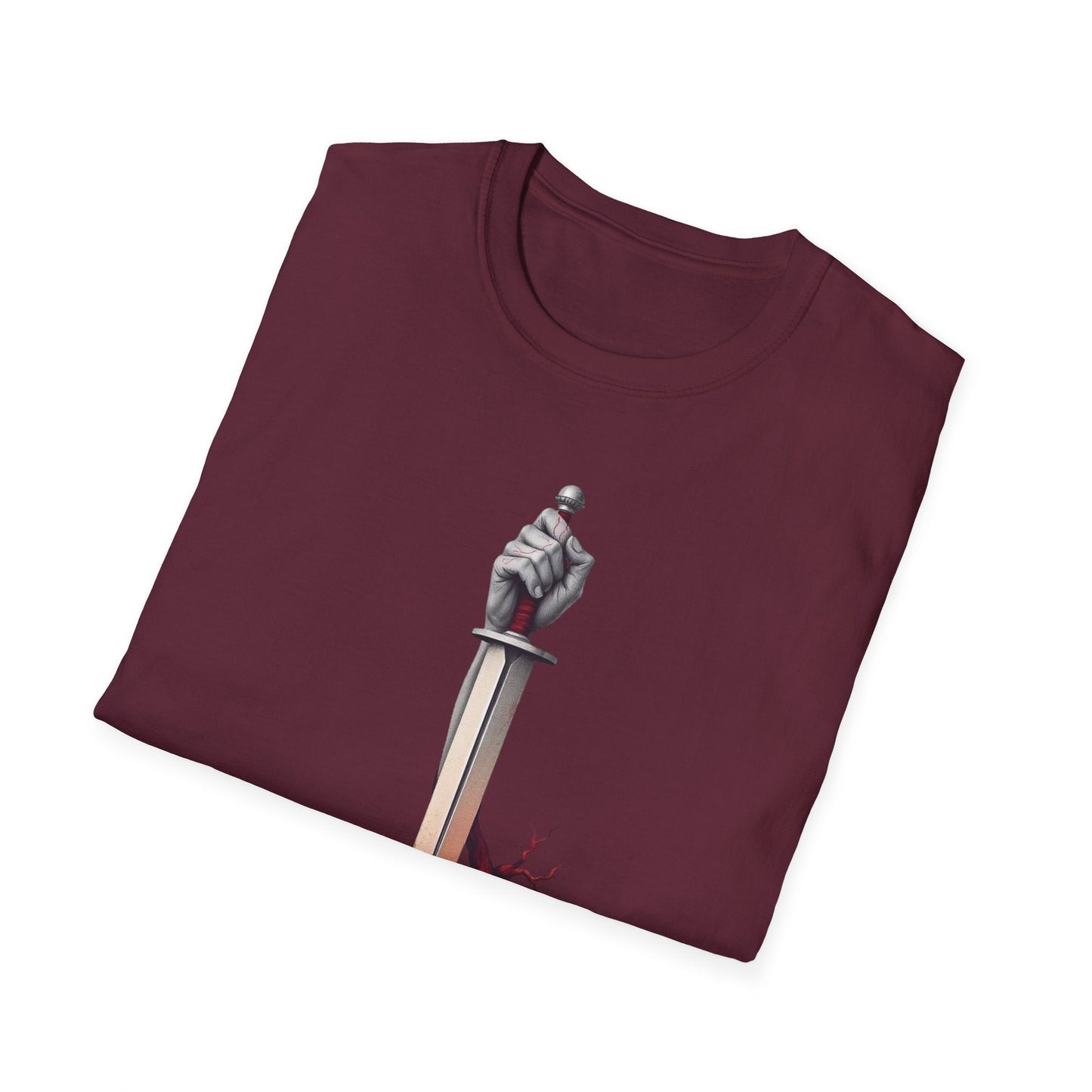 "Rooted in Red — The Wound & Blade Tee" Printify