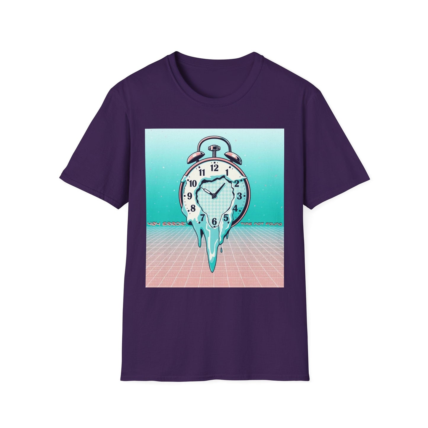 "The Clock Doesn’t Work Here — Drip Time Surrealist Tee" Printify