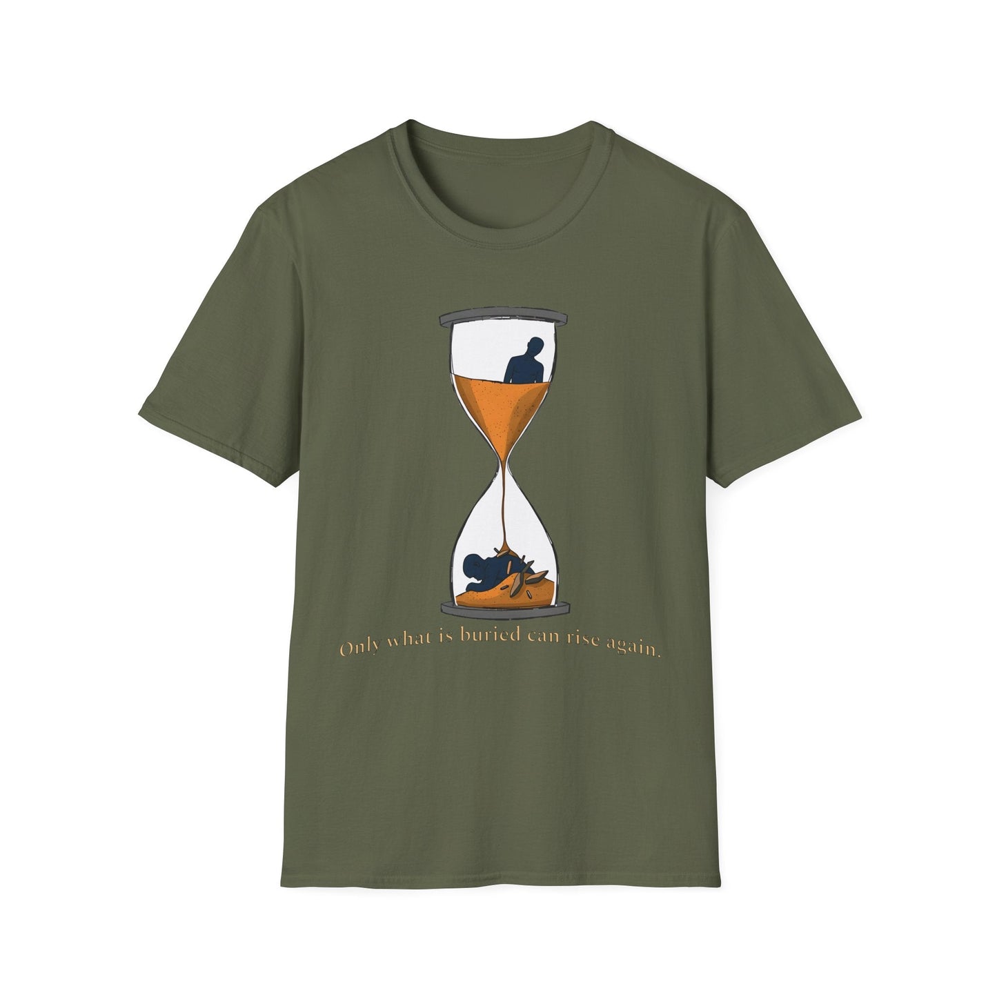 "What’s Buried Returns — The Hourglass Tee" Printify