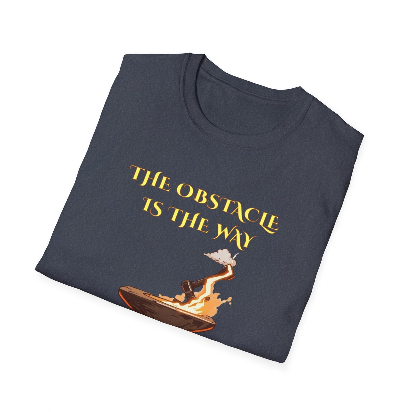 "Forged by the Flame — The Obstacle Is the Way Tee" Printify