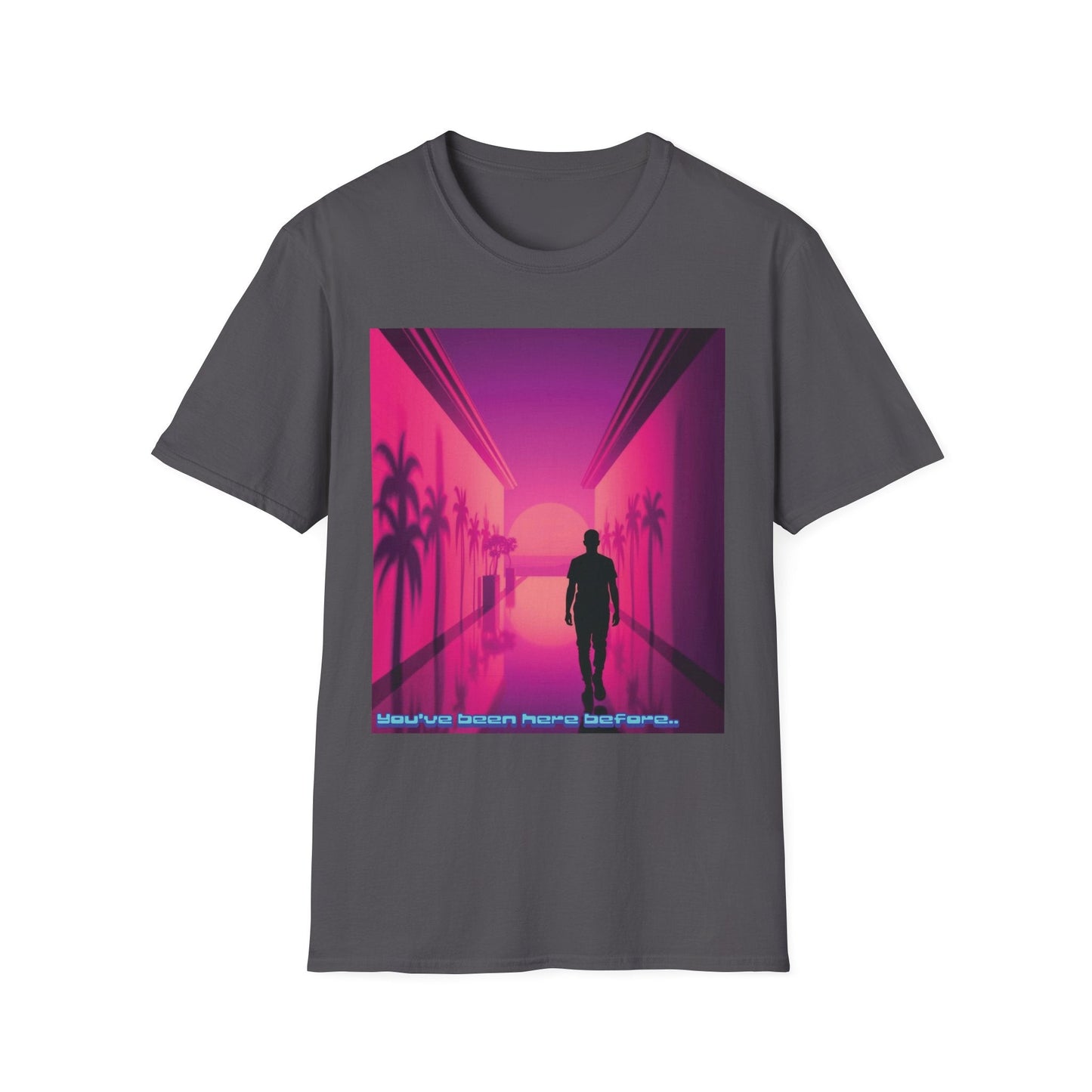 "You’ve Been Here Before — Déjà View Vaporwave Tee" Printify