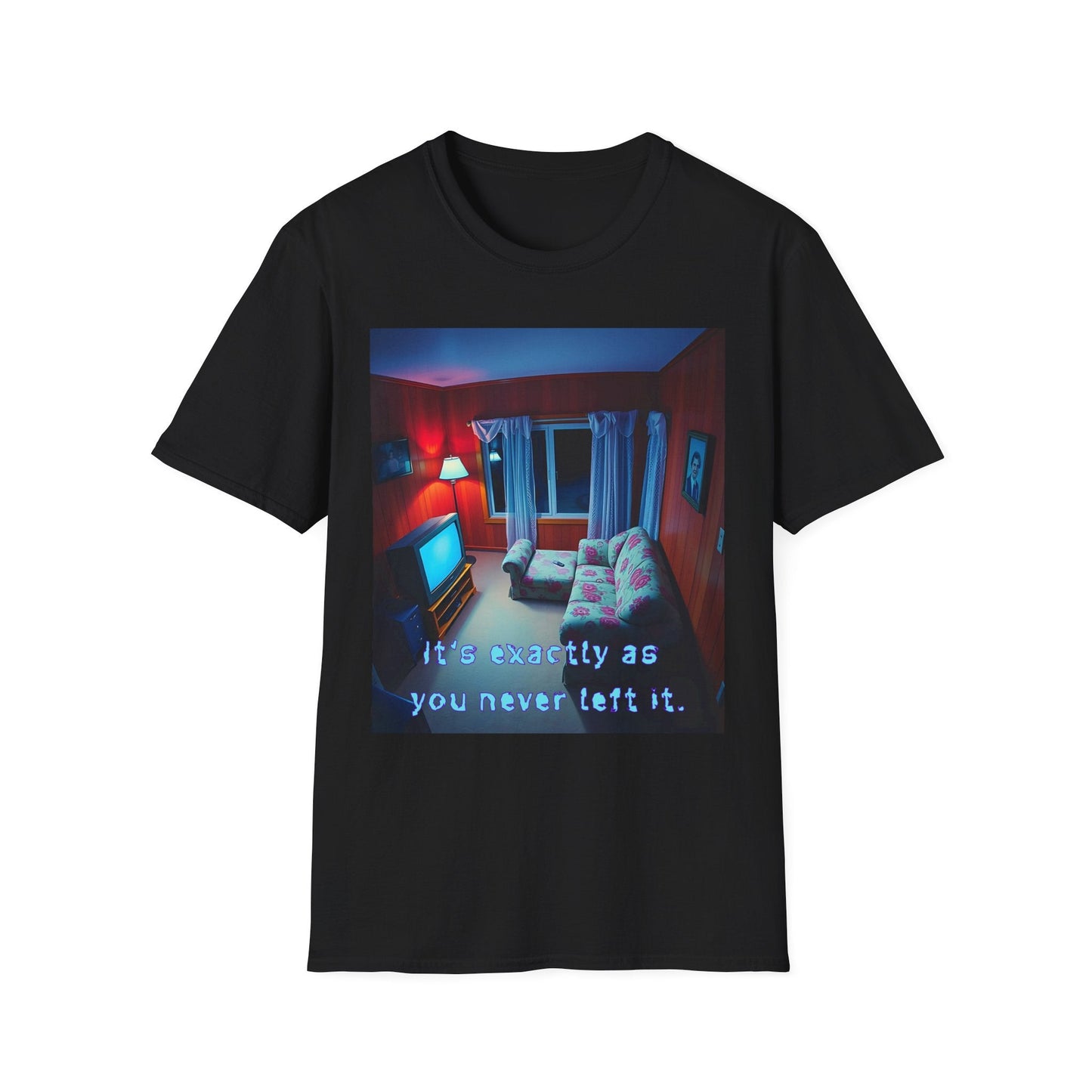 "Familiar Strangeness — The Looping Room Tee" Printify