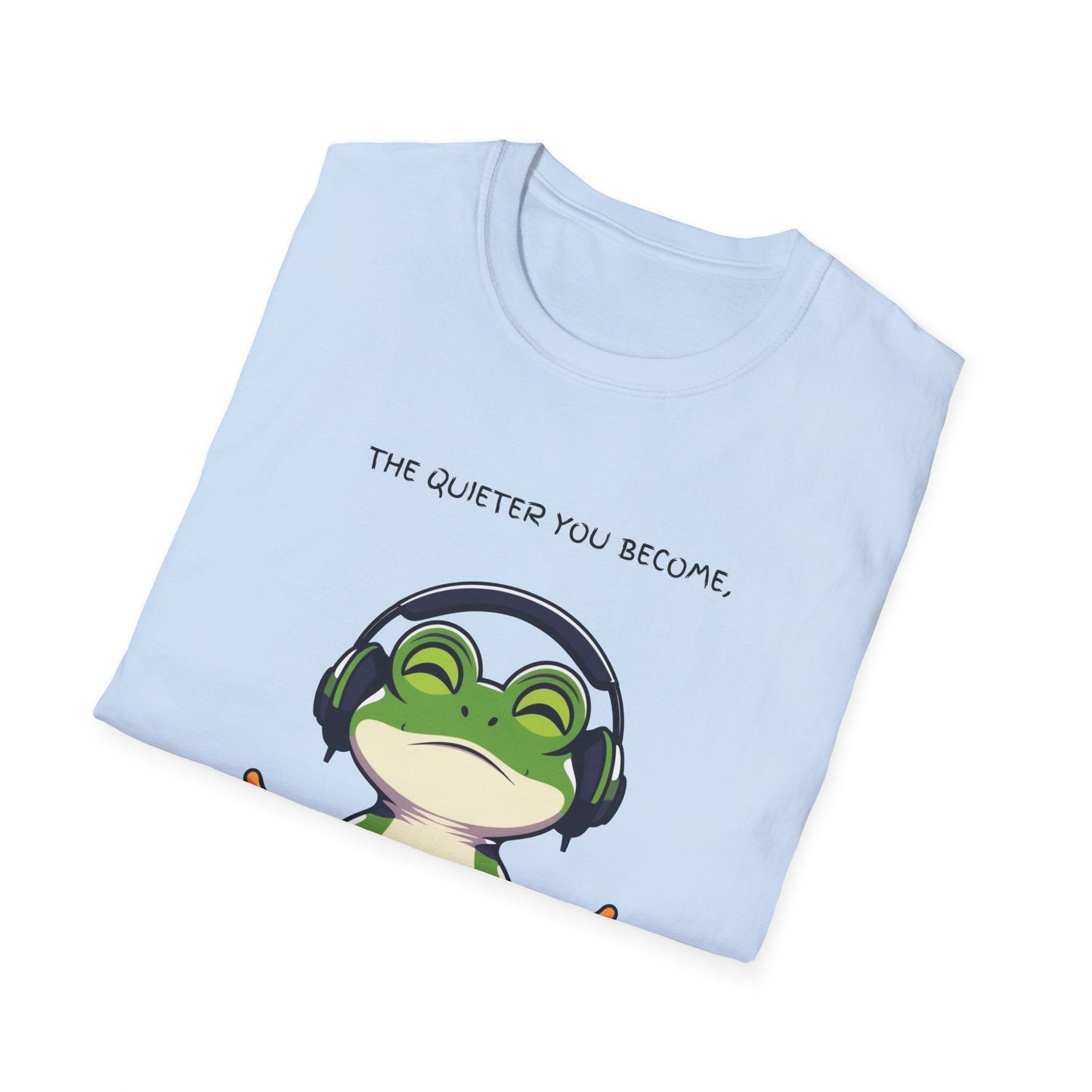 "Quiet Frog Wisdom — Meditative Awareness Tee" Printify