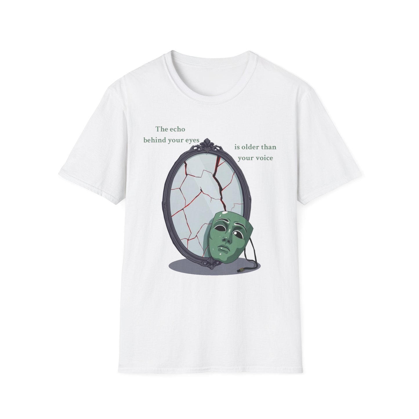 "The Witness Within — The Cracked Reflection Tee" Printify