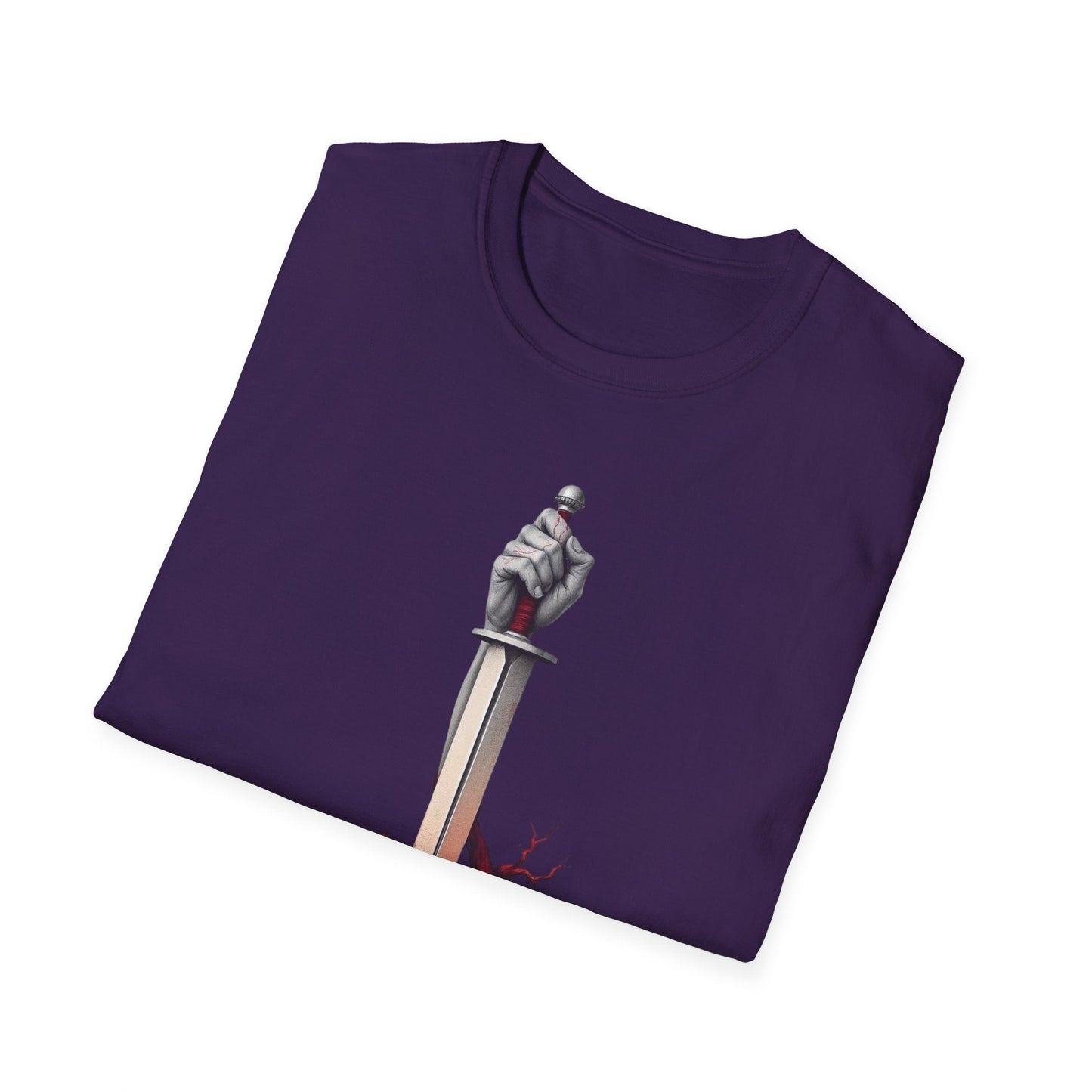 "Rooted in Red — The Wound & Blade Tee" Printify
