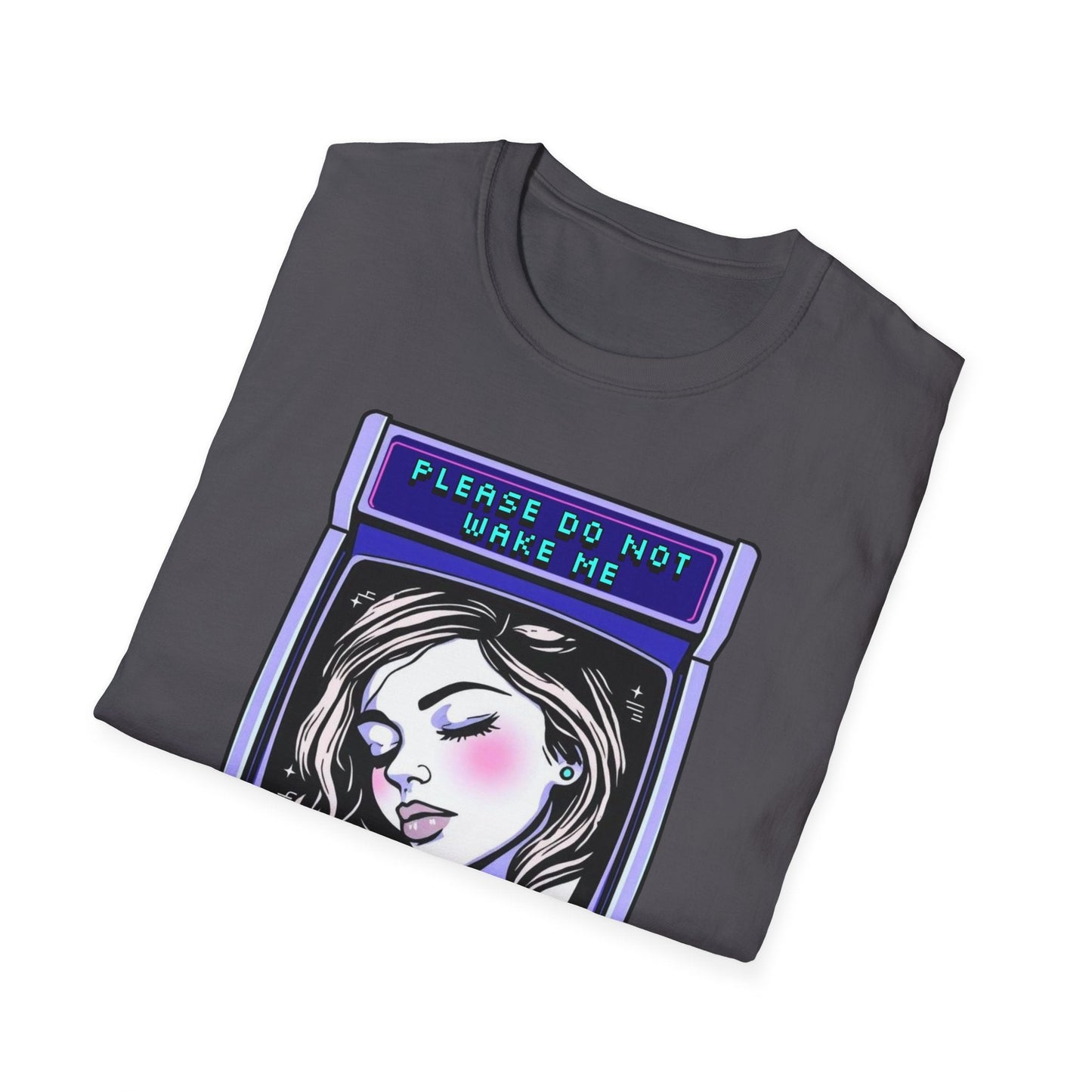 "Please Do Not Wake Me — Pixel Dream Console Tee" Printify