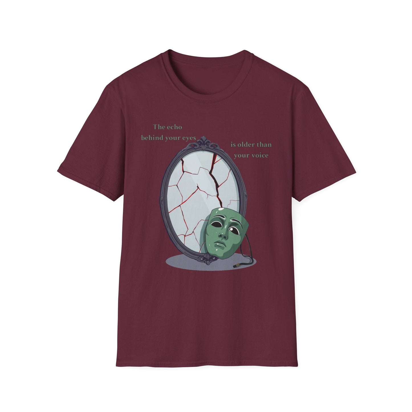 "The Witness Within — The Cracked Reflection Tee" Printify