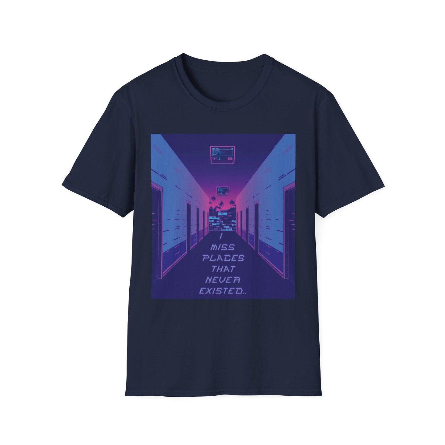 "Miss Places That Never Existed — False Memory Vista Tee" Printify