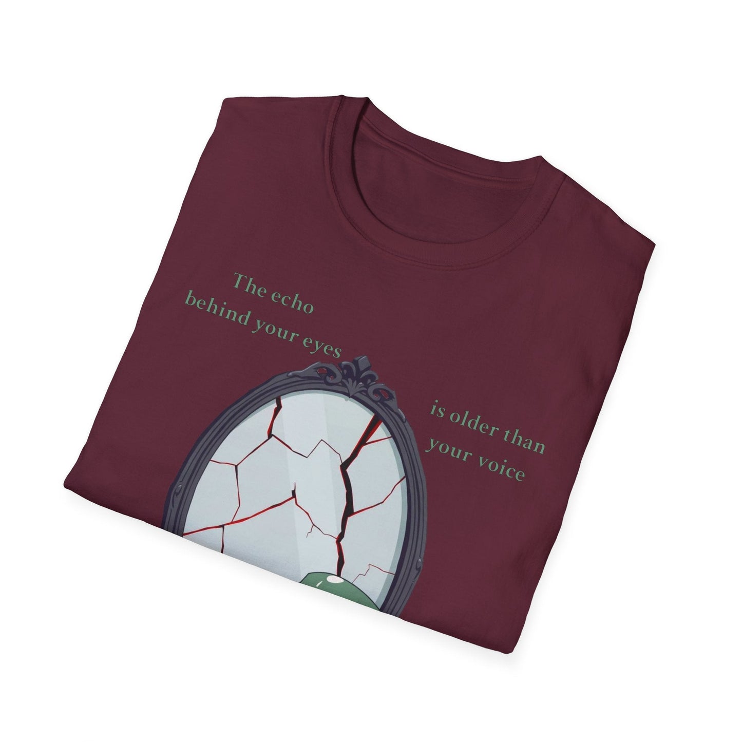 "The Witness Within — The Cracked Reflection Tee" Printify