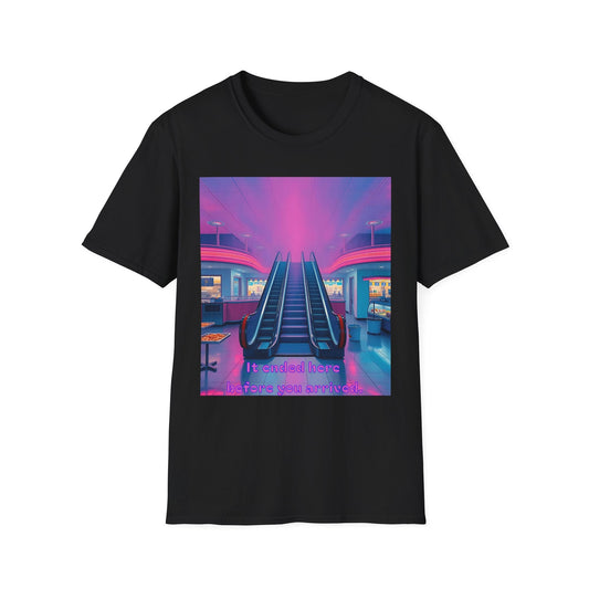 "Already Over — The Escalator Exit Tee" Printify