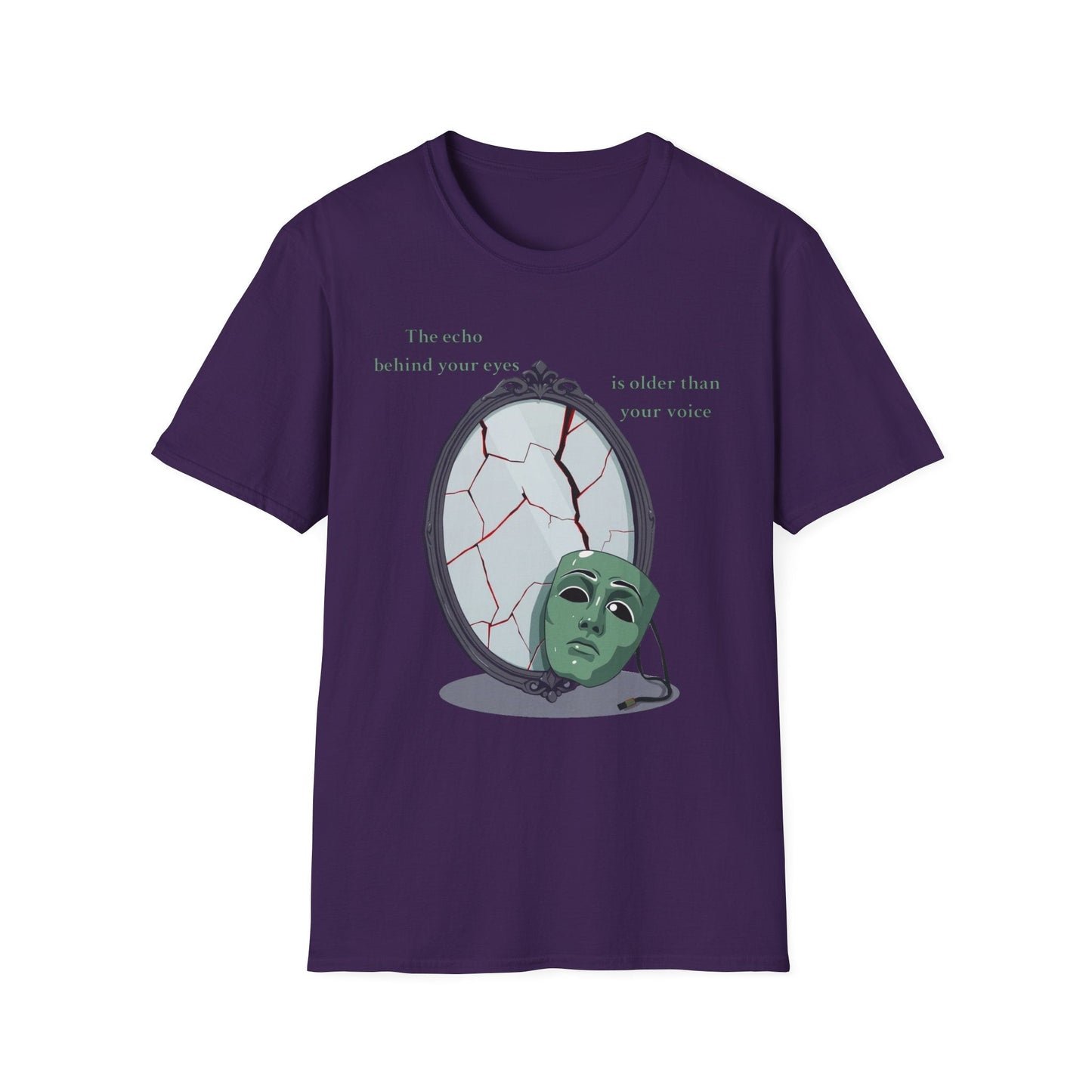 "The Witness Within — The Cracked Reflection Tee" Printify