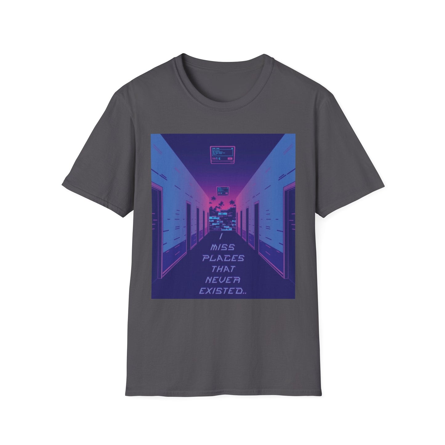 "Miss Places That Never Existed — False Memory Vista Tee" Printify