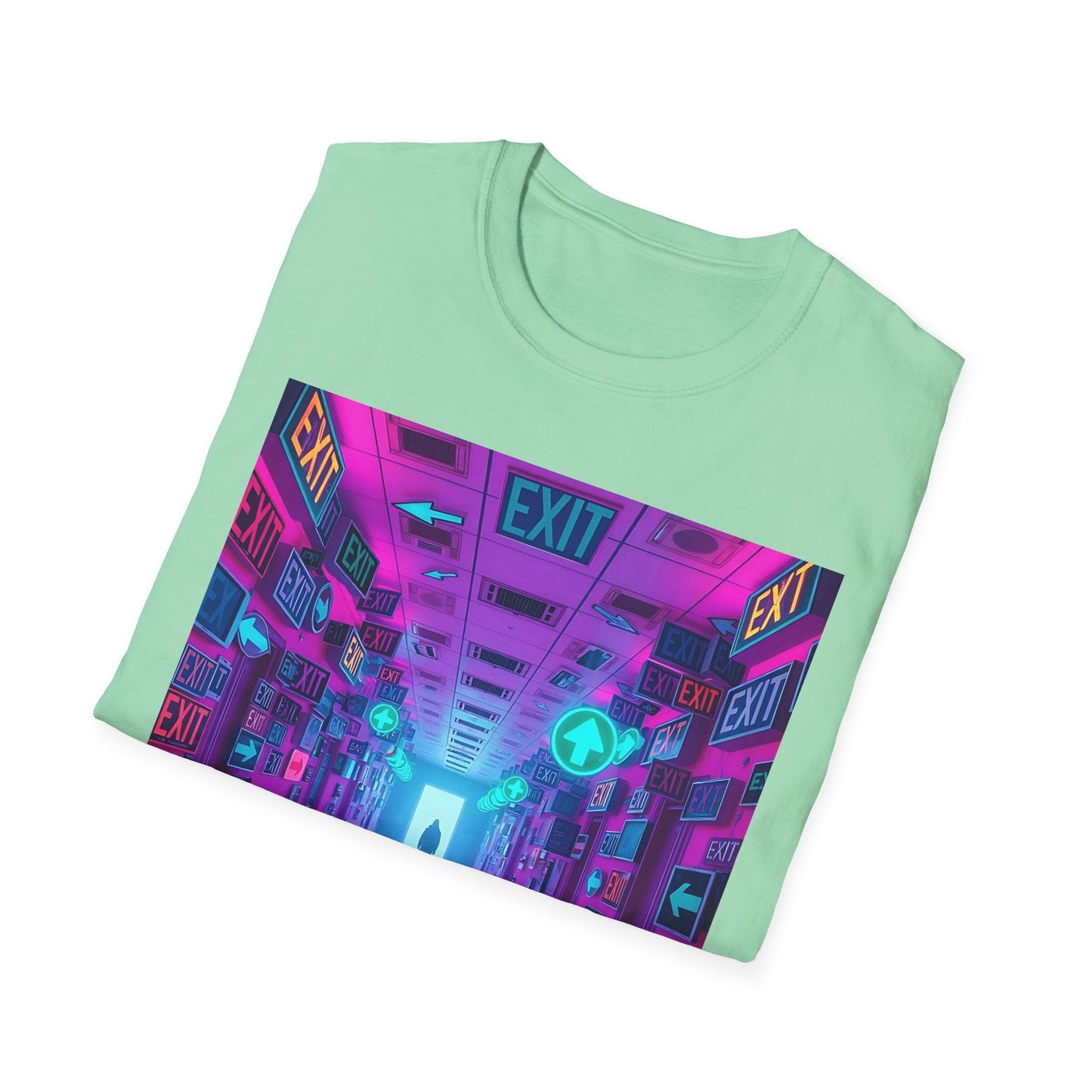"You Almost Remember How to Leave — Recursive Exit Hall Tee" Printify