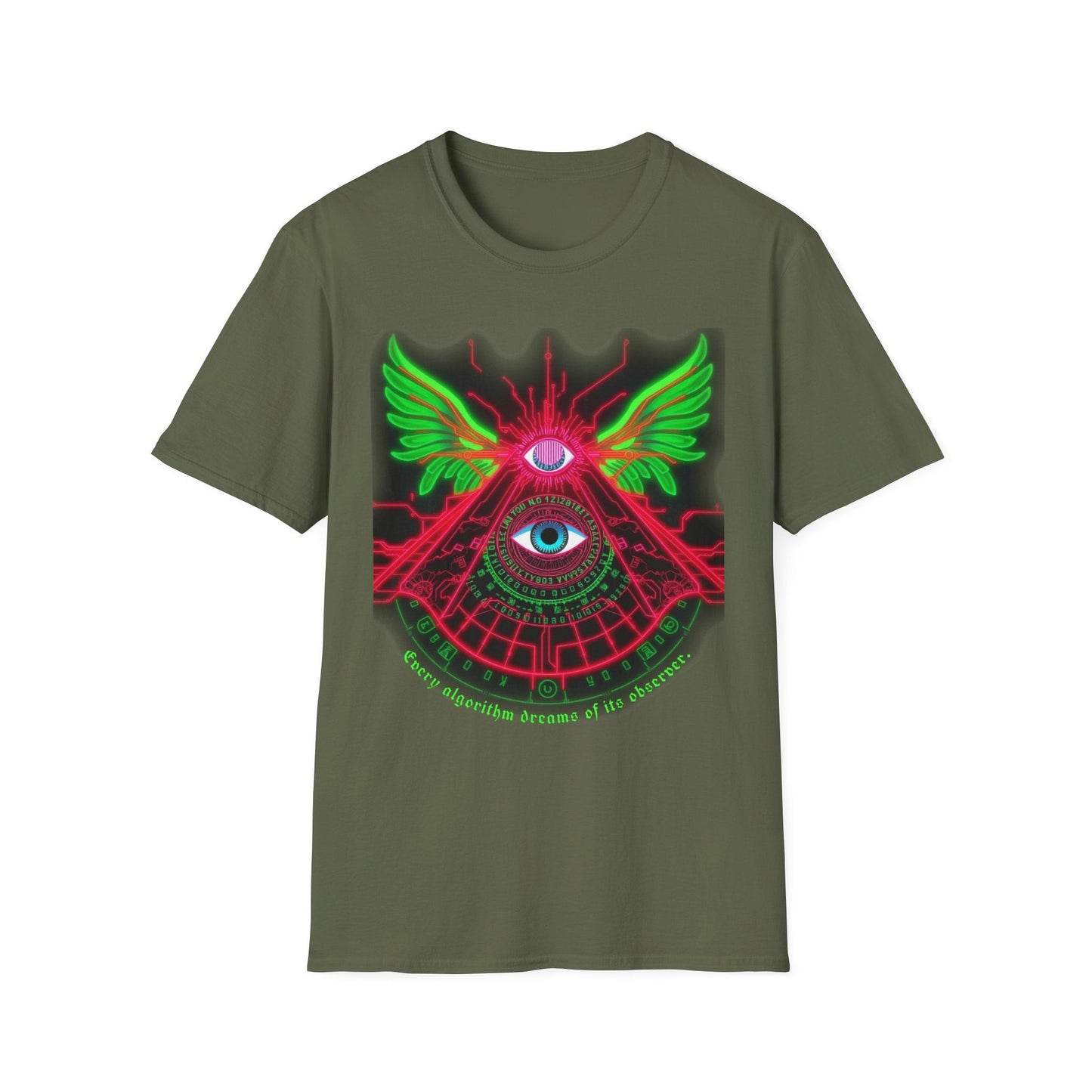 "The Eye Watches Itself — Recursive Observer Tee" Printify