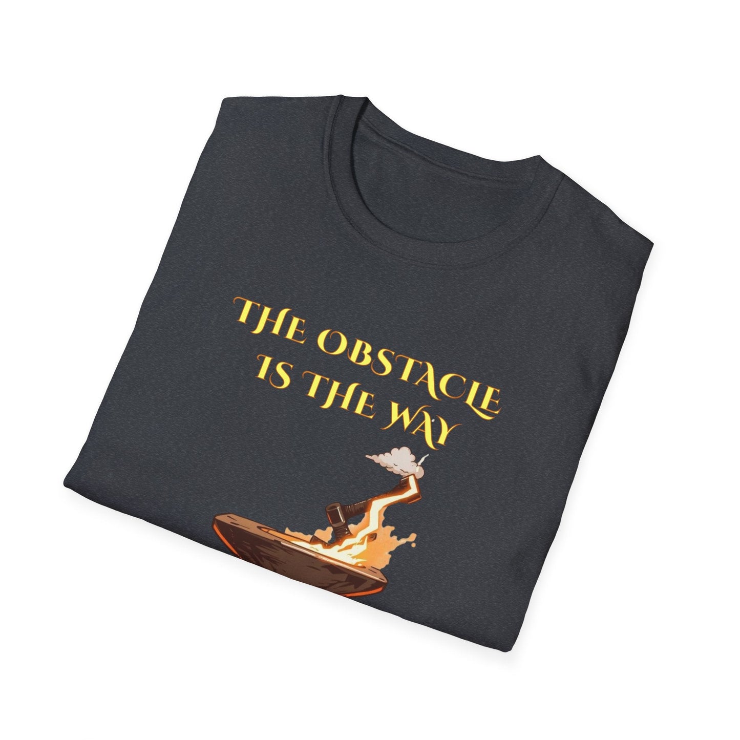 "Forged by the Flame — The Obstacle Is the Way Tee" Printify