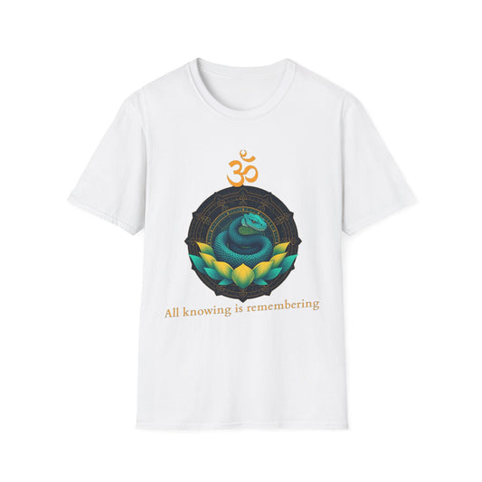 "All Knowing Is Remembering — The Inner Coil Tee" Printify