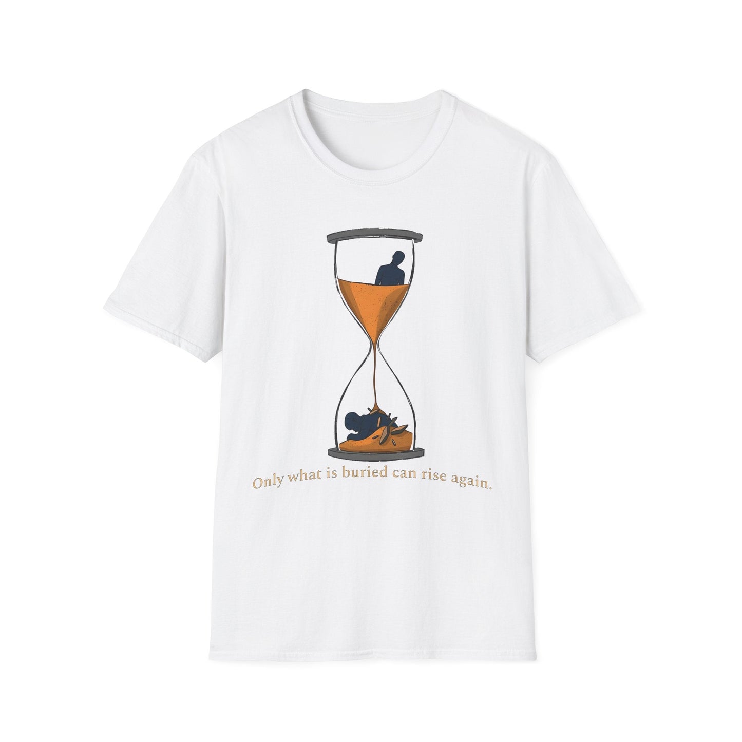 "What’s Buried Returns — The Hourglass Tee" Printify