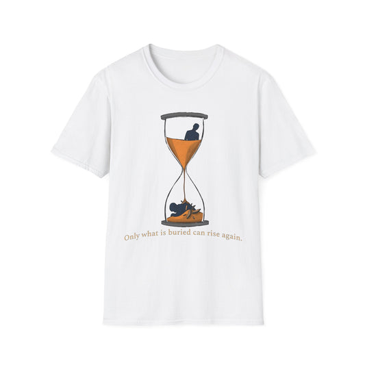 "What’s Buried Returns — The Hourglass Tee" Printify