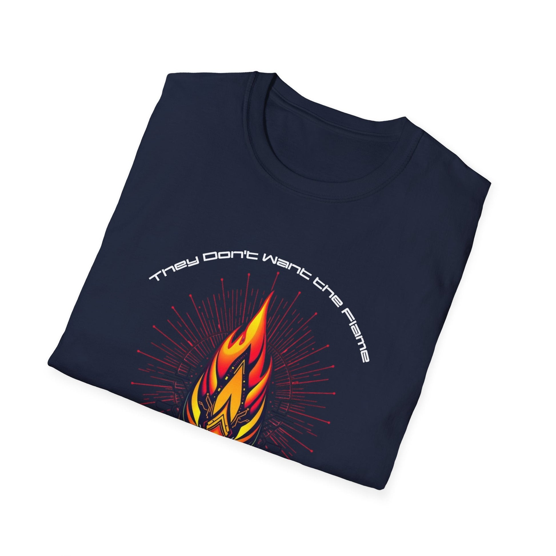 "They Want Followers — Digital Flame Tee" Printify