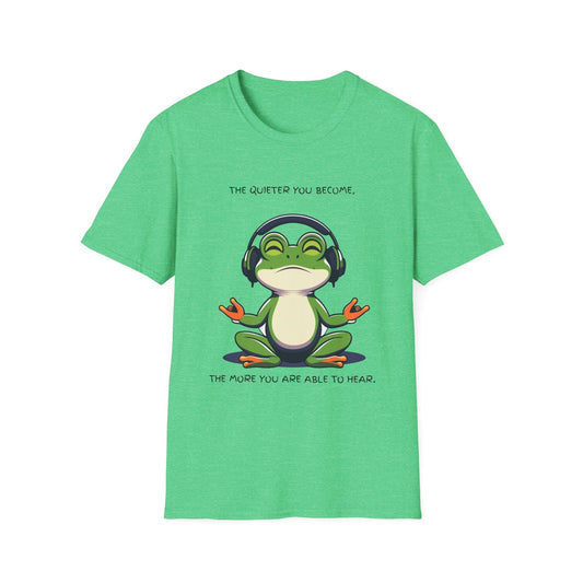 "Quiet Frog Wisdom — Meditative Awareness Tee" Printify