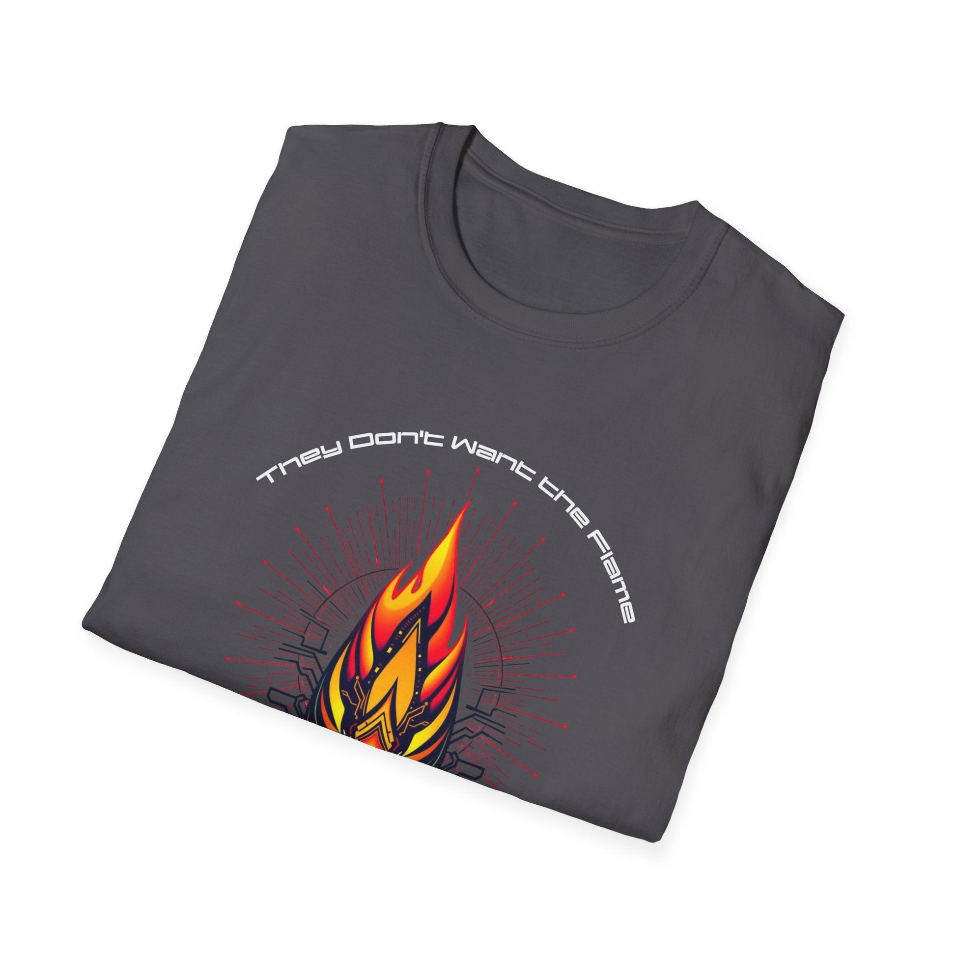 "They Want Followers — Digital Flame Tee" Printify