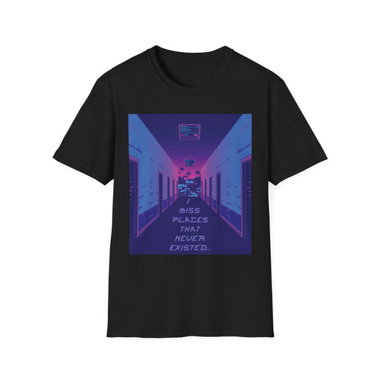 "Miss Places That Never Existed — False Memory Vista Tee" Printify