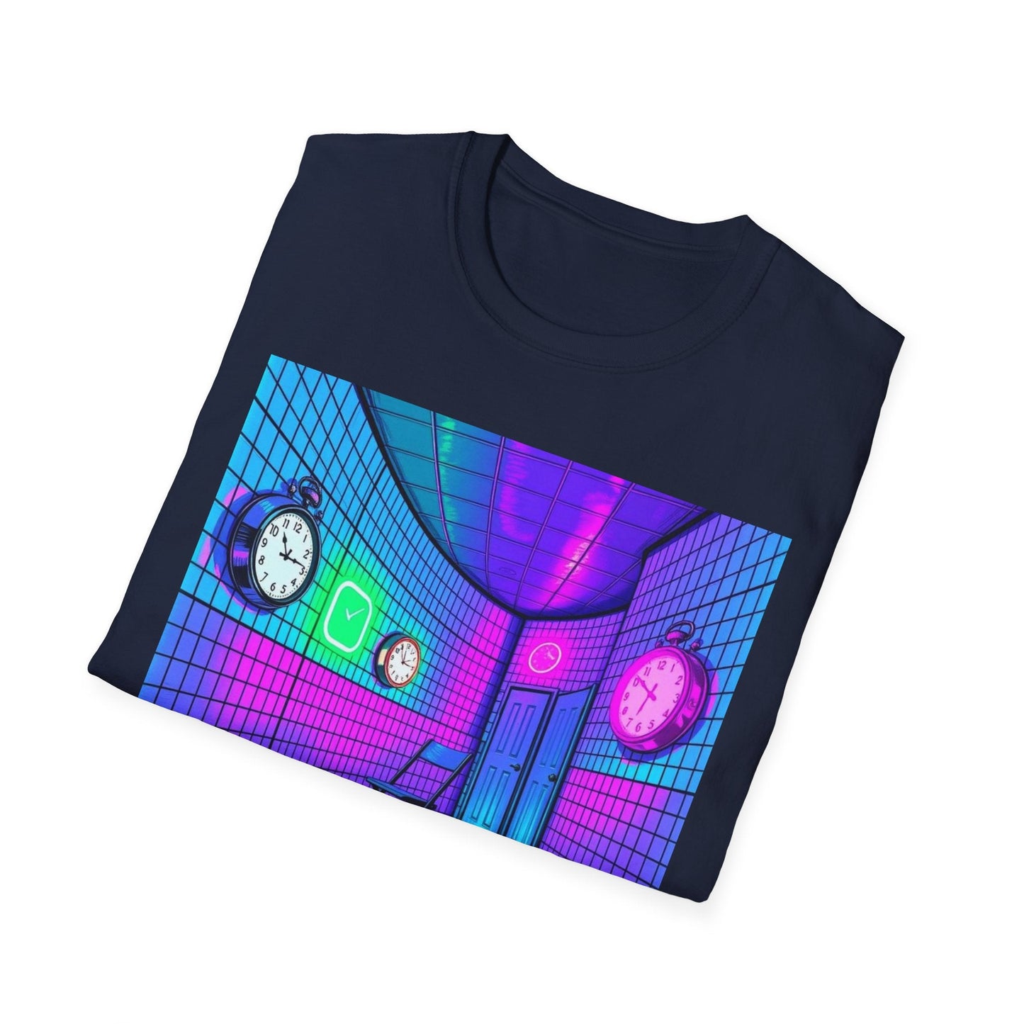 "It Never Happened, But It's Happening Again — Liminal Clock Tee" Printify