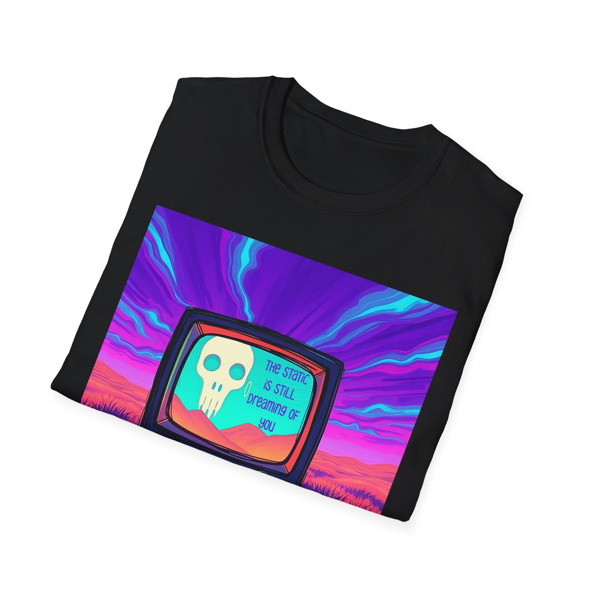 "The Static Is Still Dreaming of You — Channel Zero Tee" Printify