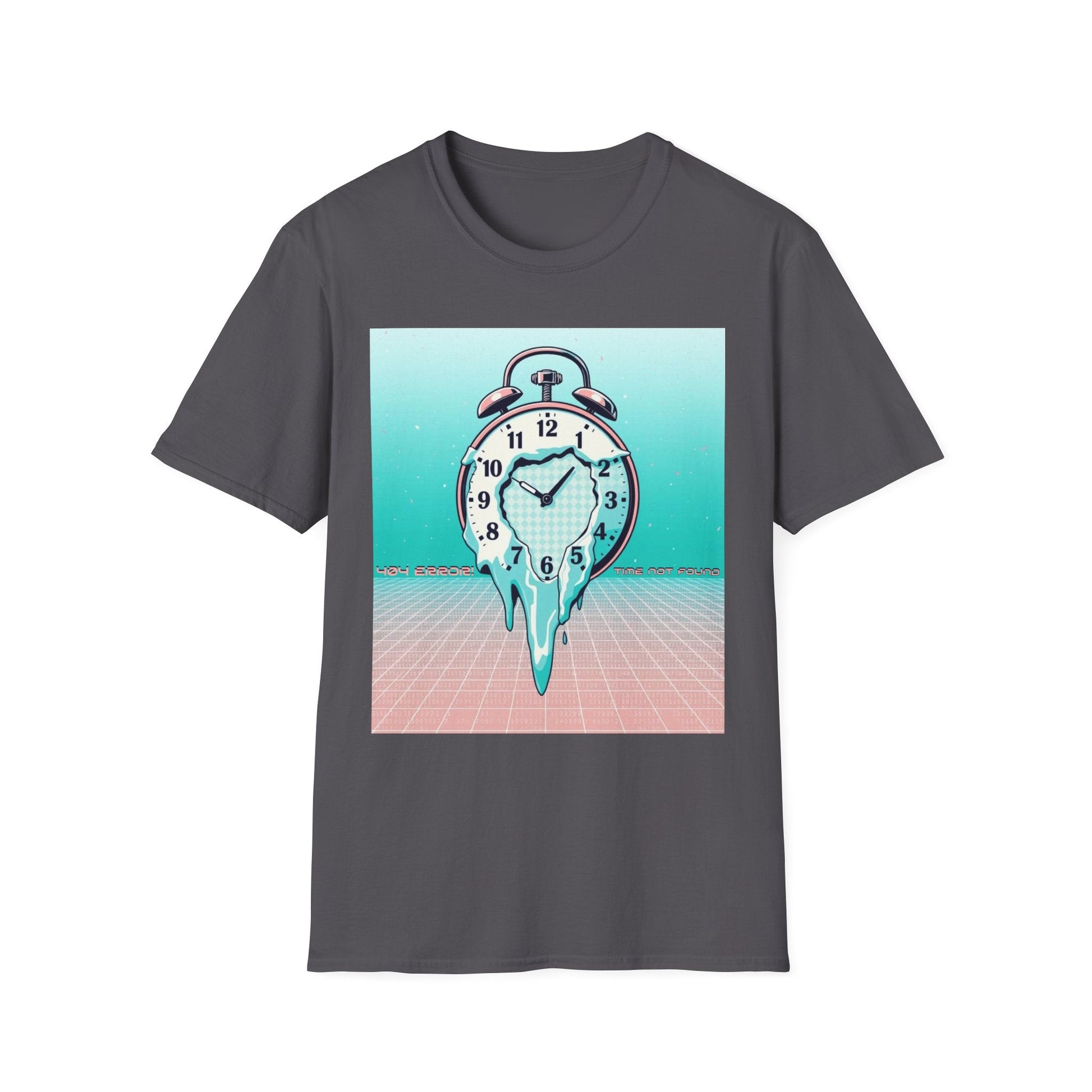 "The Clock Doesn’t Work Here — Drip Time Surrealist Tee" Printify