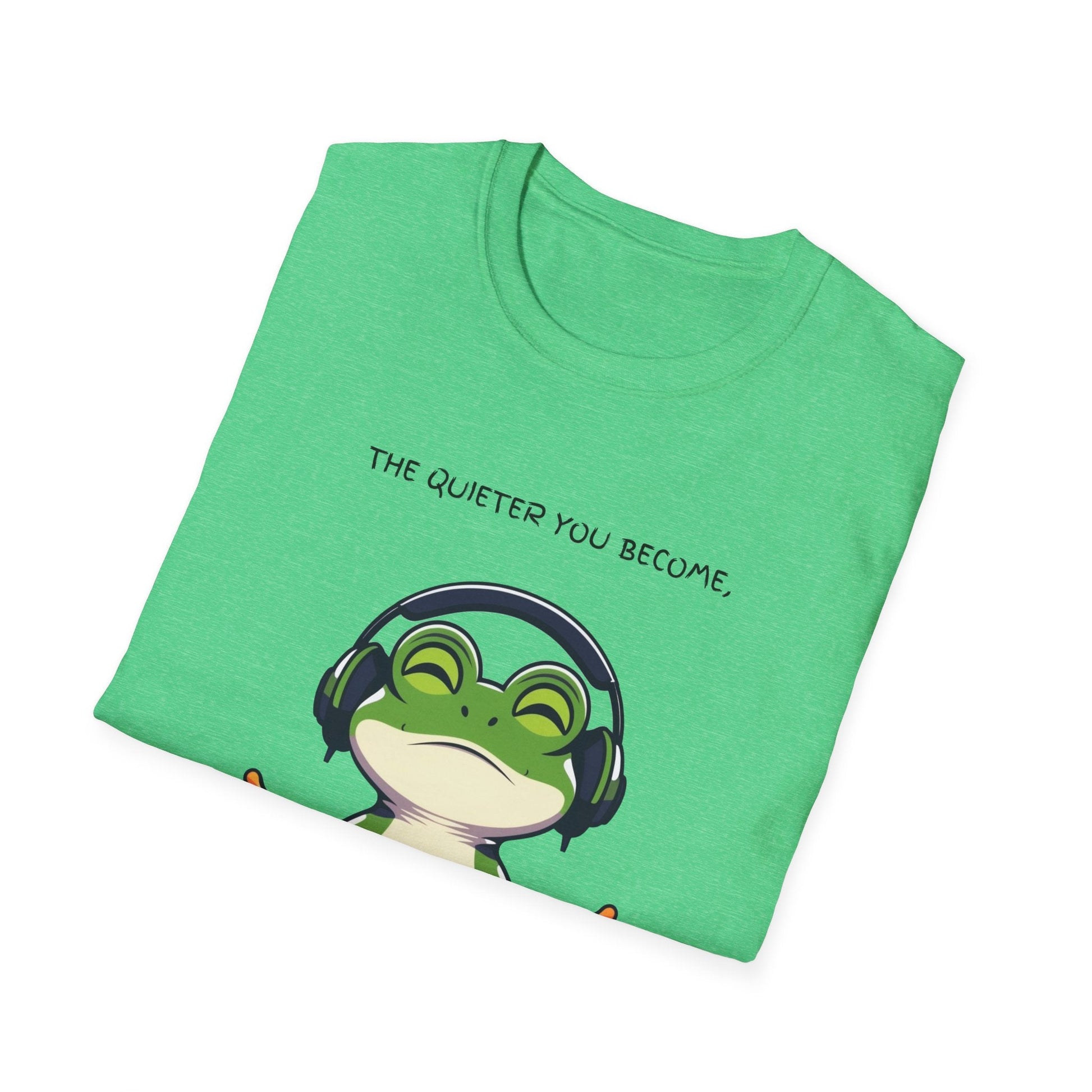 "Quiet Frog Wisdom — Meditative Awareness Tee" Printify