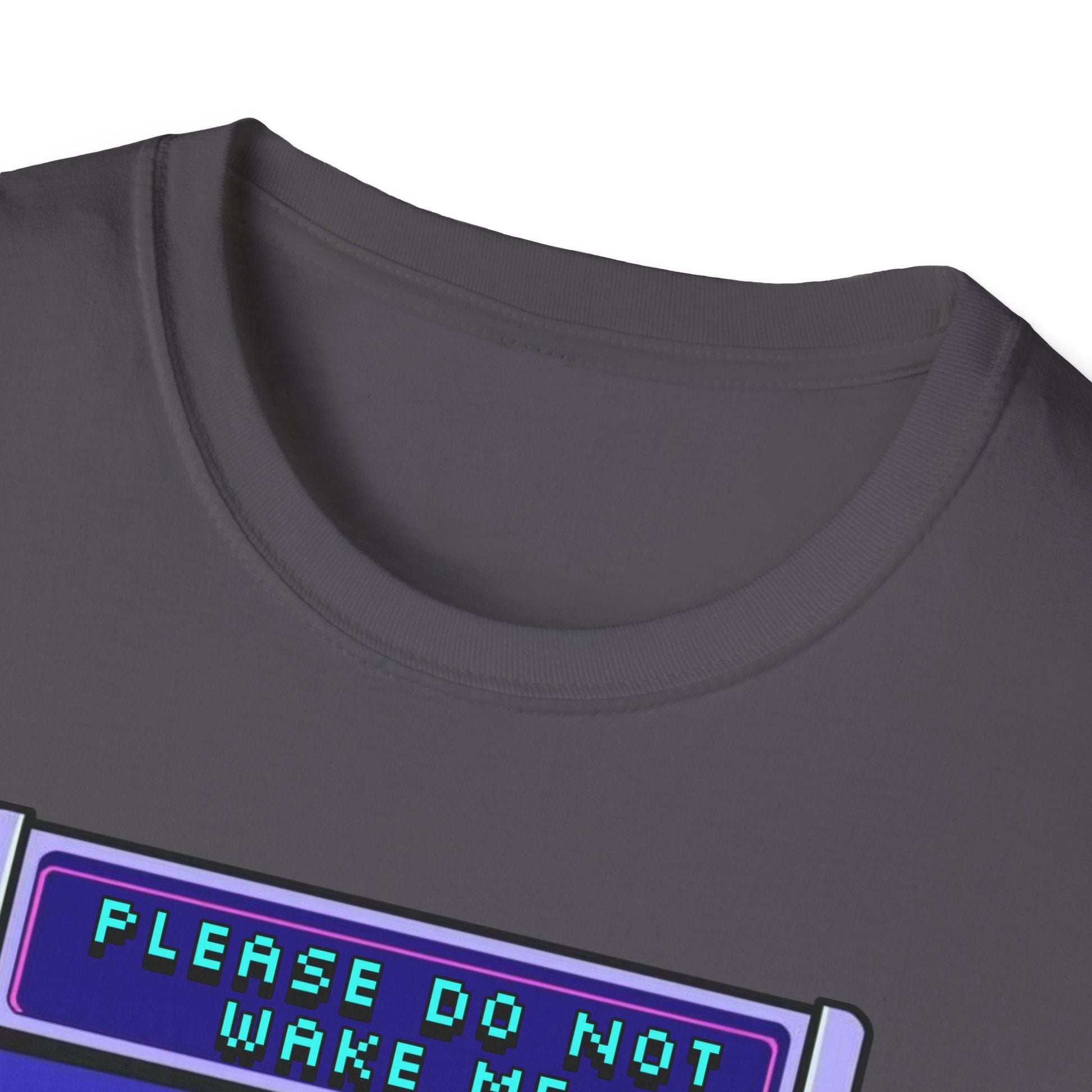 "Please Do Not Wake Me — Pixel Dream Console Tee" Printify