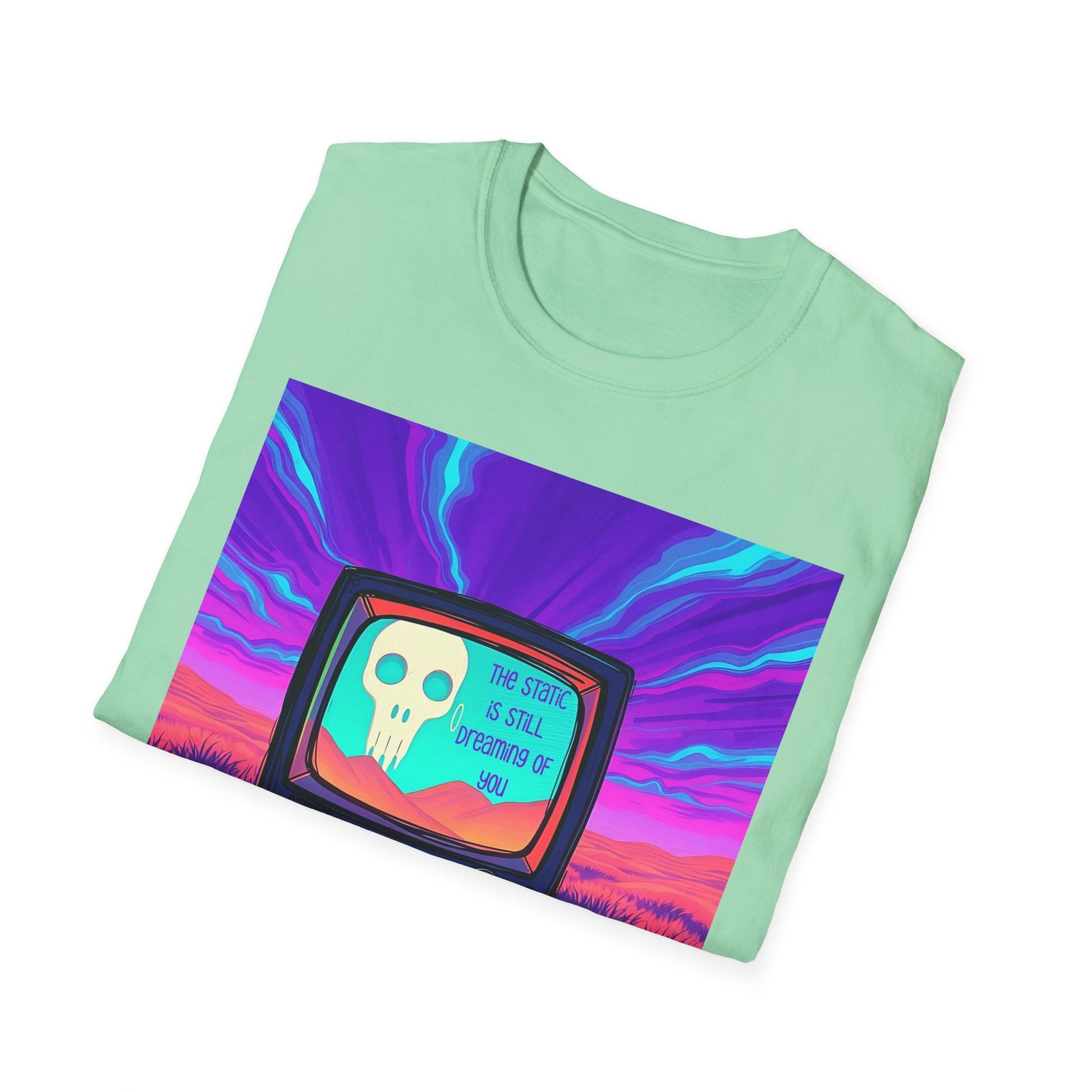 "The Static Is Still Dreaming of You — Channel Zero Tee" Printify