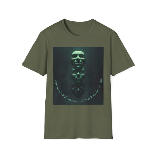 "The Mirror Beneath — The Masked Truth Tee" Printify