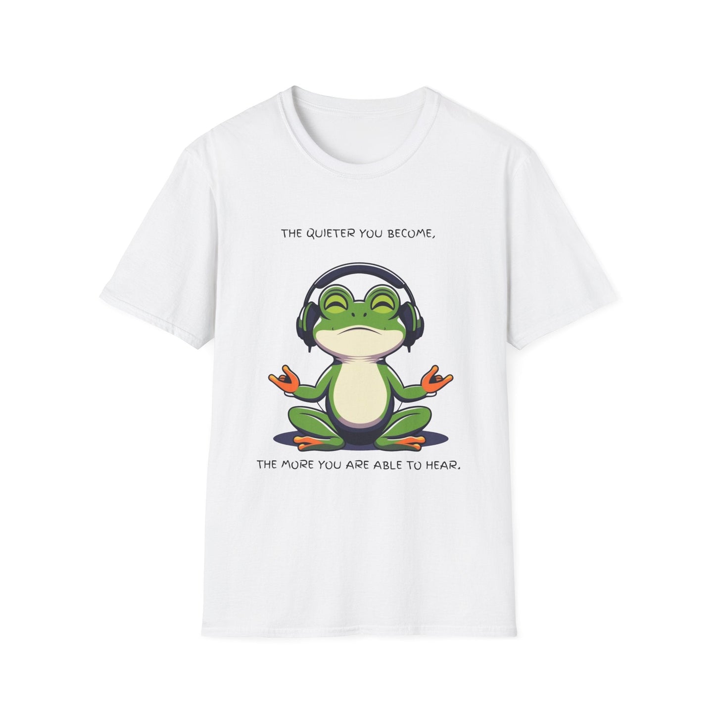 "Quiet Frog Wisdom — Meditative Awareness Tee" Printify