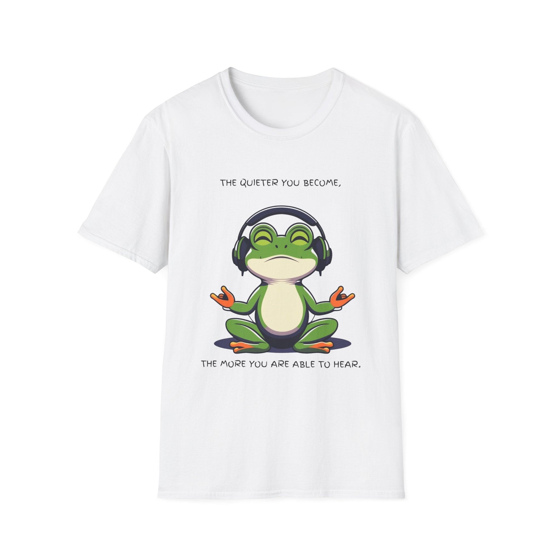 "Quiet Frog Wisdom — Meditative Awareness Tee" Printify