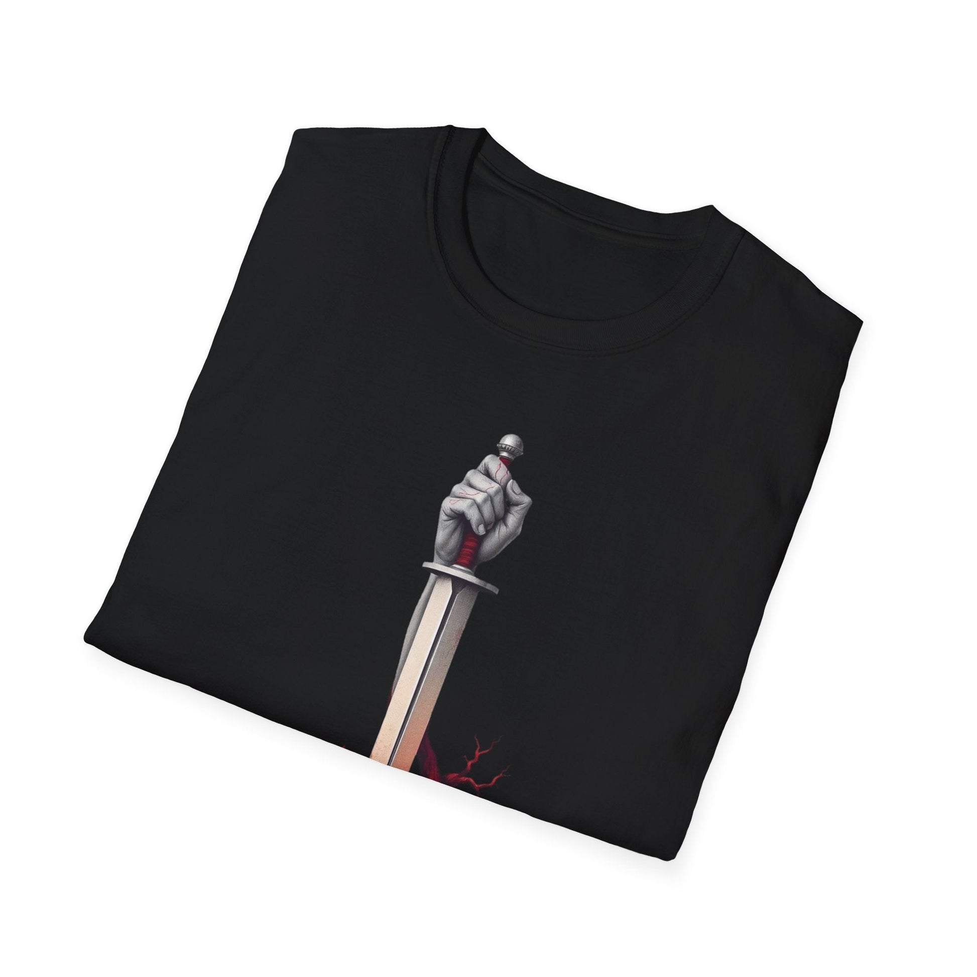 "Rooted in Red — The Wound & Blade Tee" Printify
