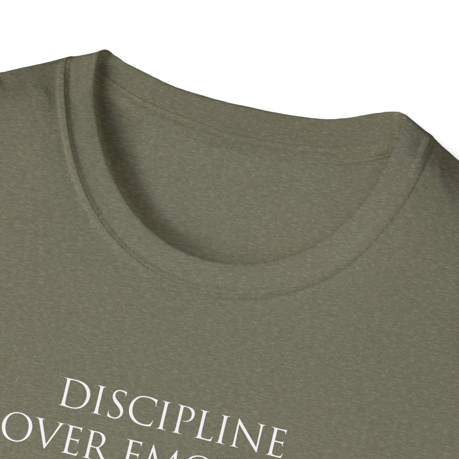 "Discipline Over Emotion — The Weight of Action Tee" Printify