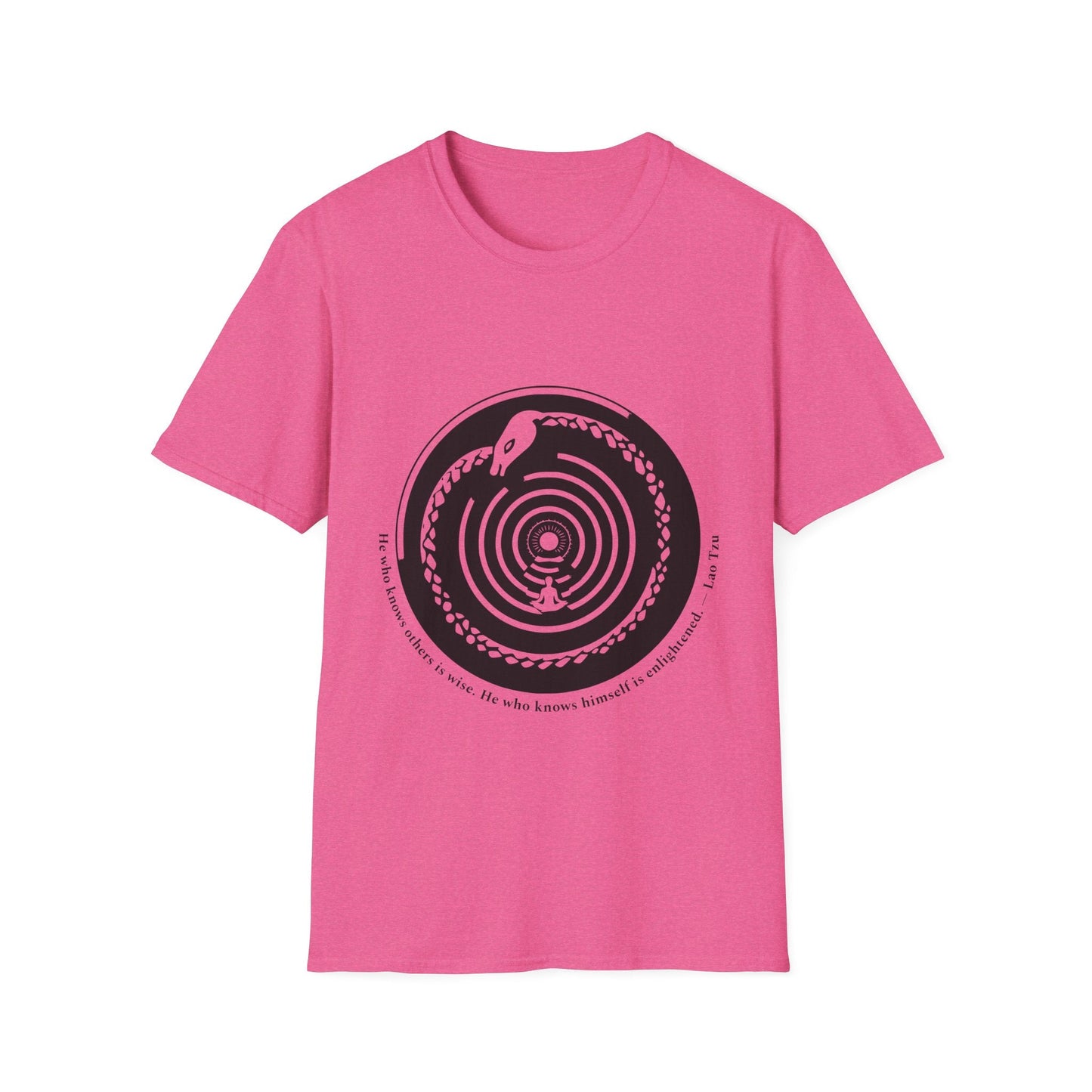 "Know Thy Spiral — Lao Tzu Enlightenment Tee" Printify