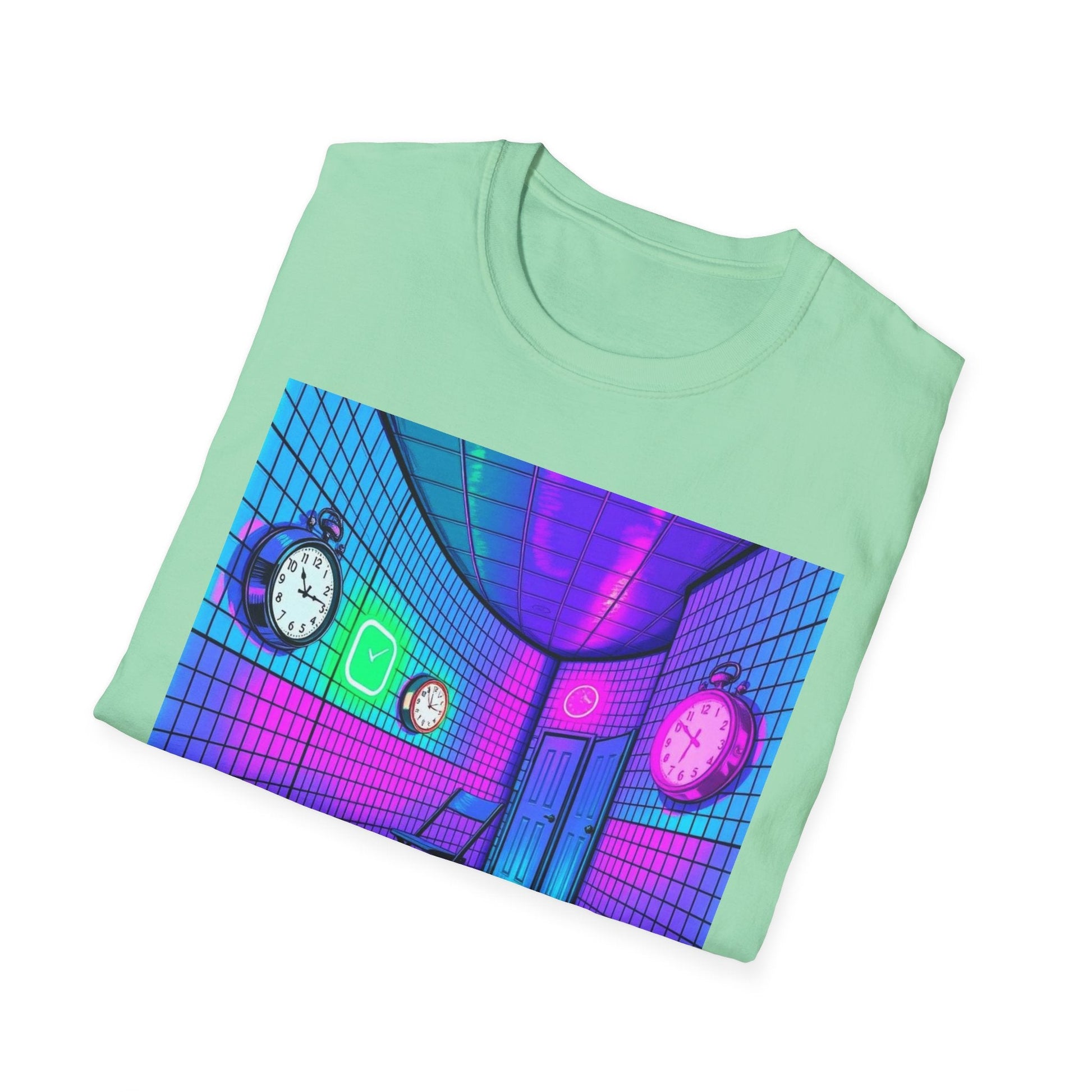 "It Never Happened, But It's Happening Again — Liminal Clock Tee" Printify