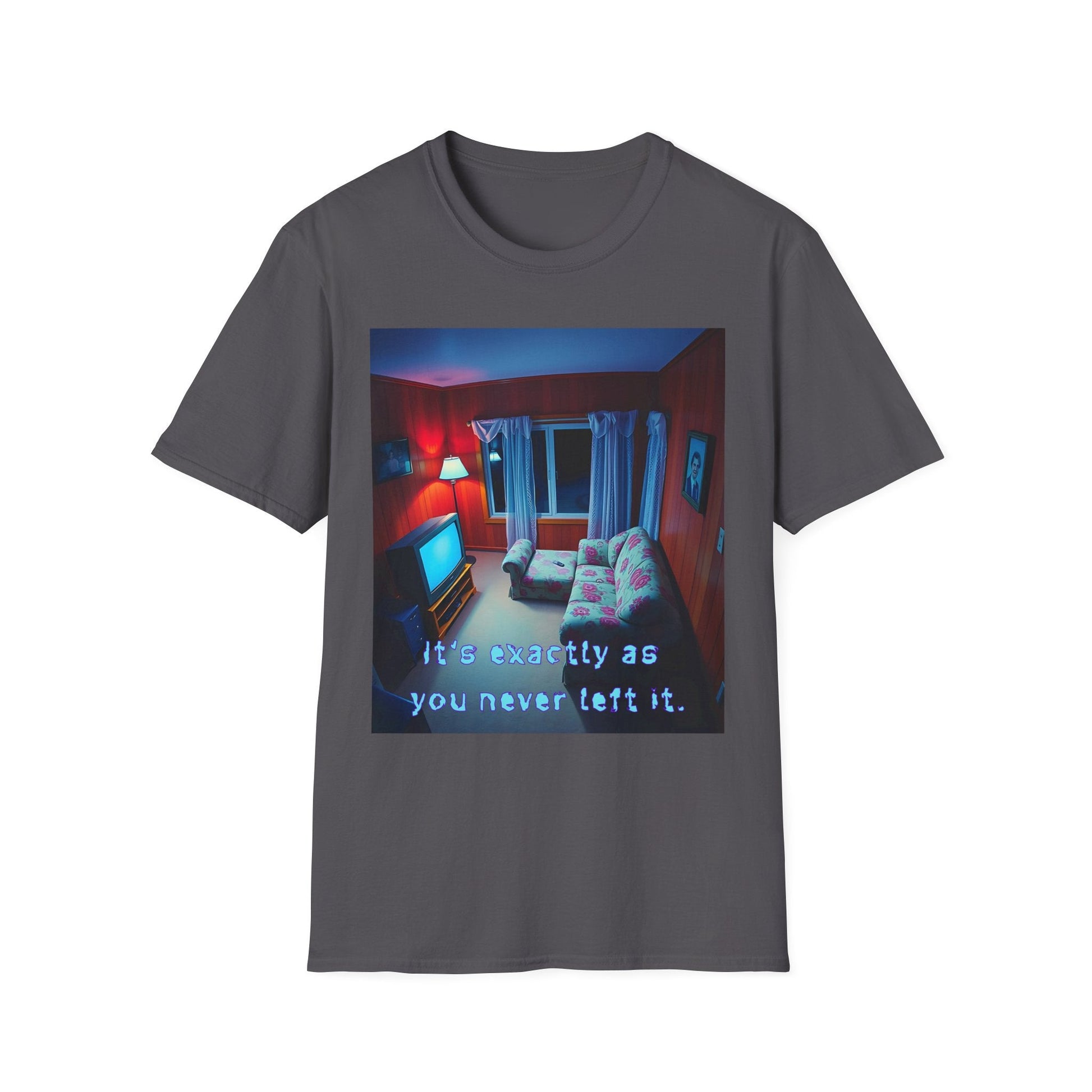"Familiar Strangeness — The Looping Room Tee" Printify