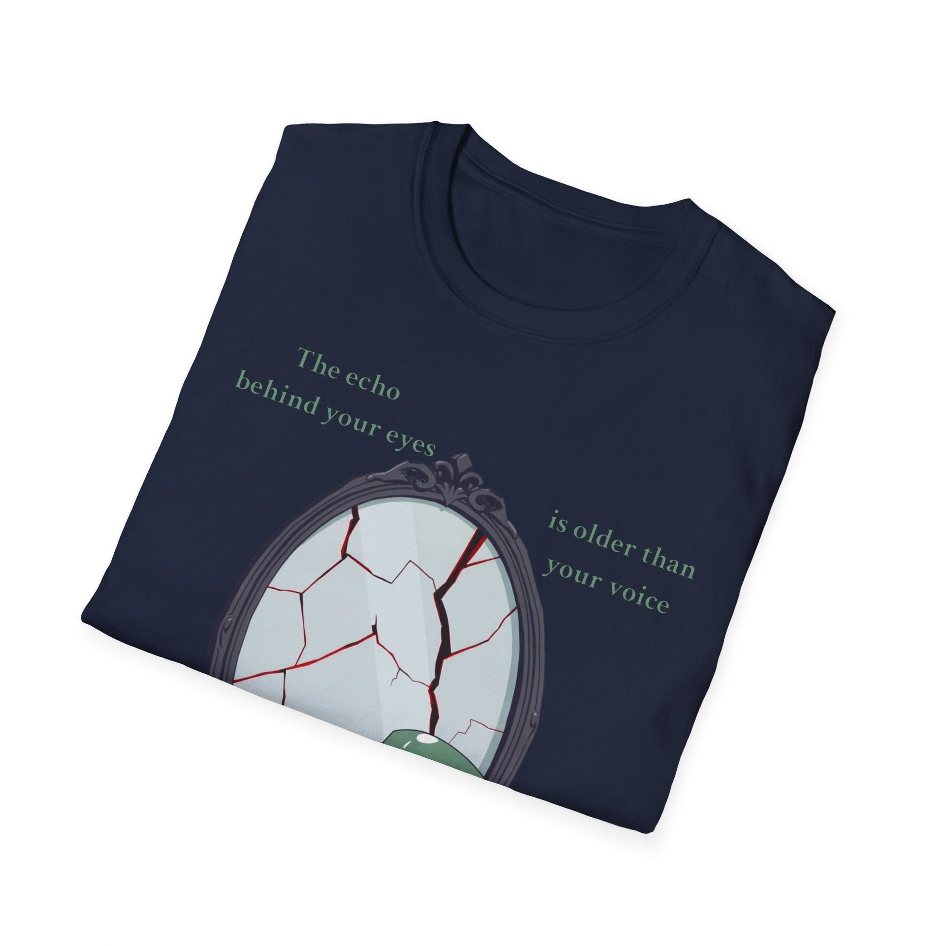 "The Witness Within — The Cracked Reflection Tee" Printify