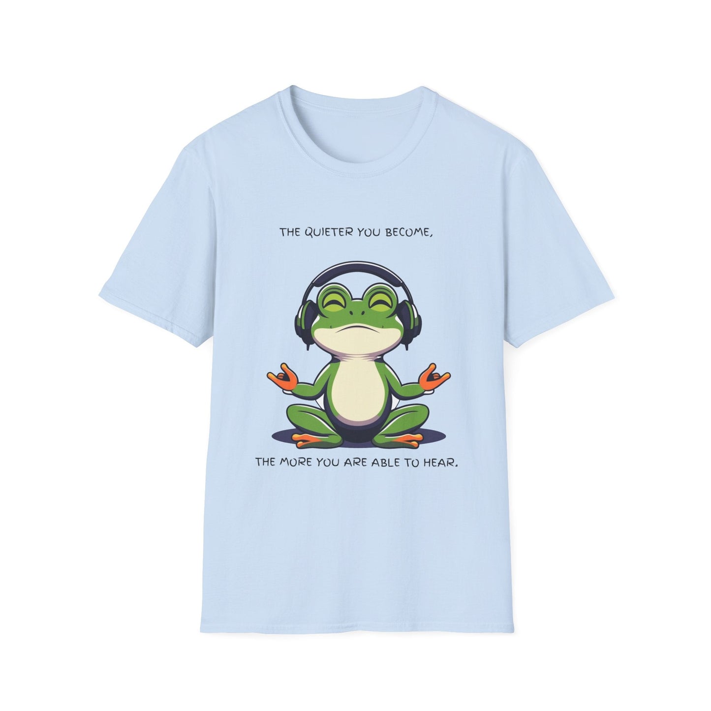 "Quiet Frog Wisdom — Meditative Awareness Tee" Printify