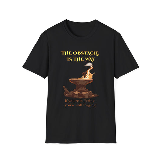 "Forged by the Flame — The Obstacle Is the Way Tee" Printify