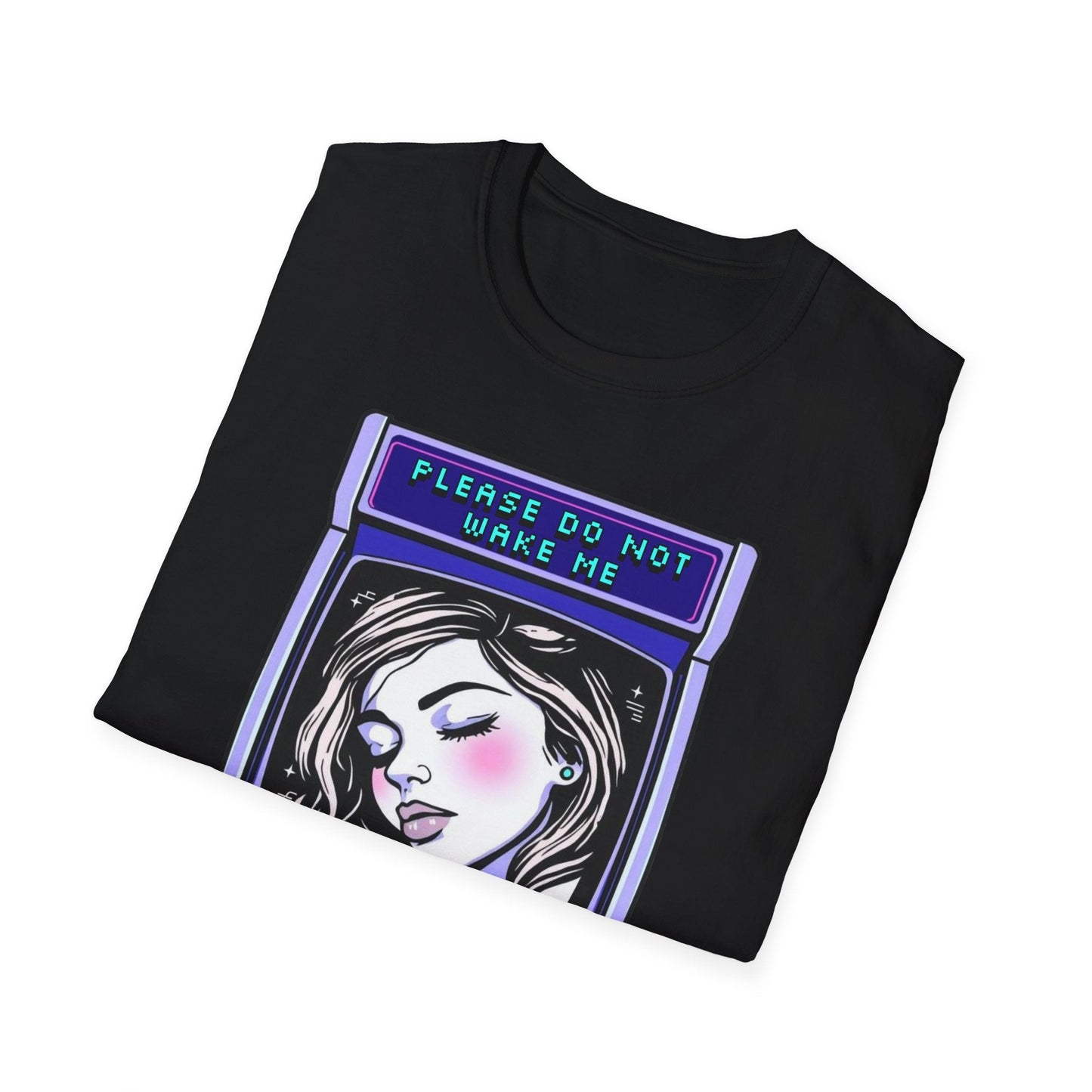 "Please Do Not Wake Me — Pixel Dream Console Tee" Printify