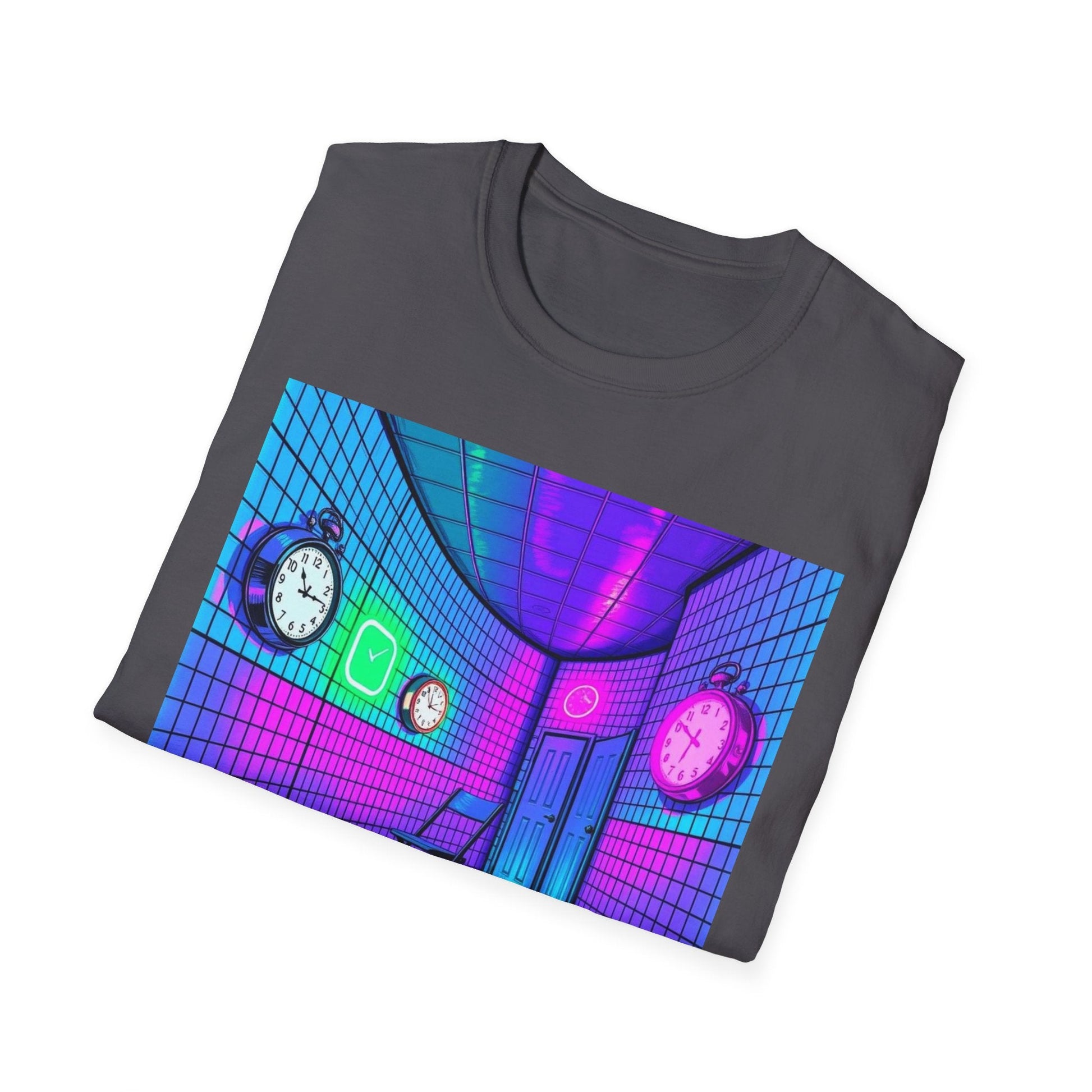 "It Never Happened, But It's Happening Again — Liminal Clock Tee" Printify