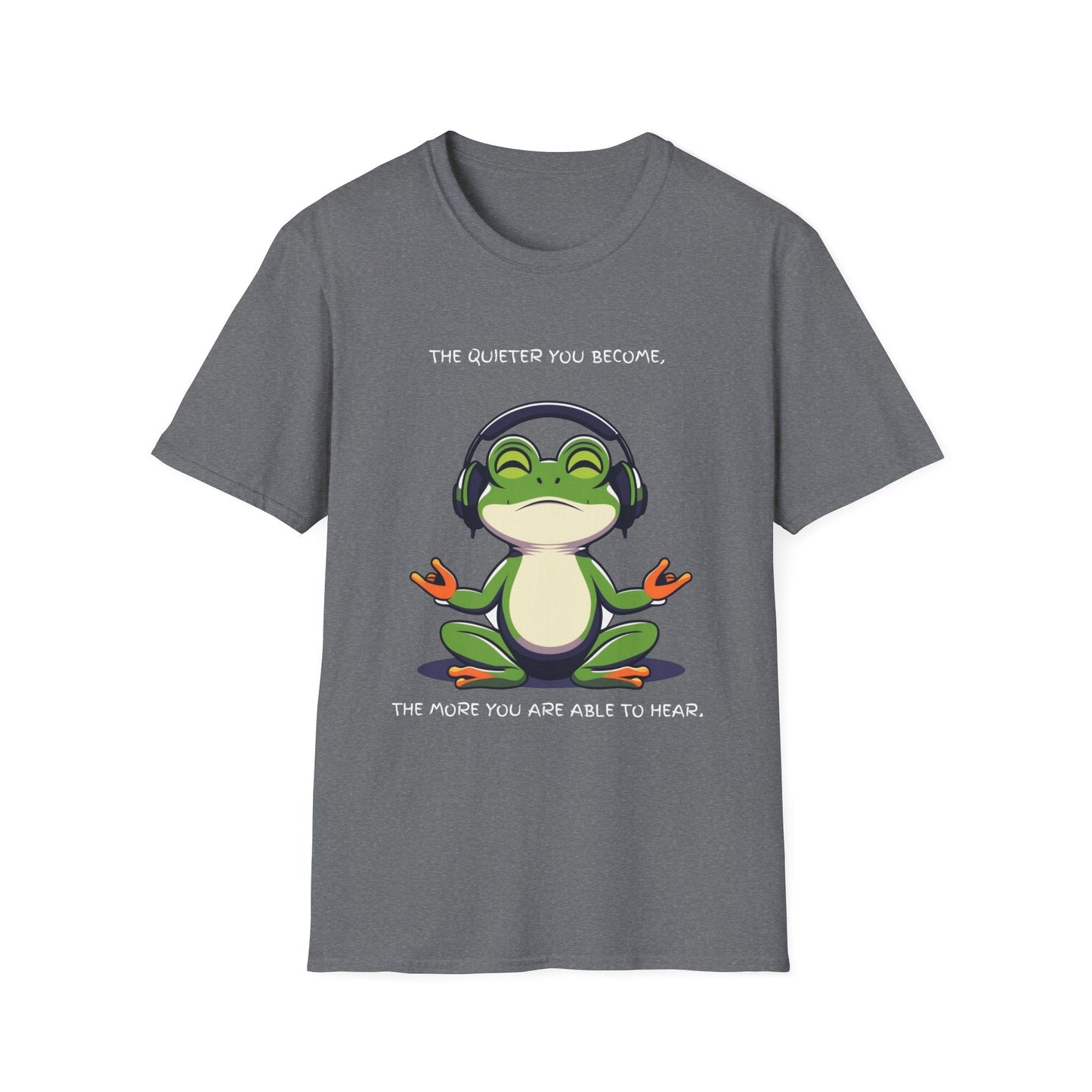 "Quiet Frog Wisdom — Meditative Awareness Tee" Printify