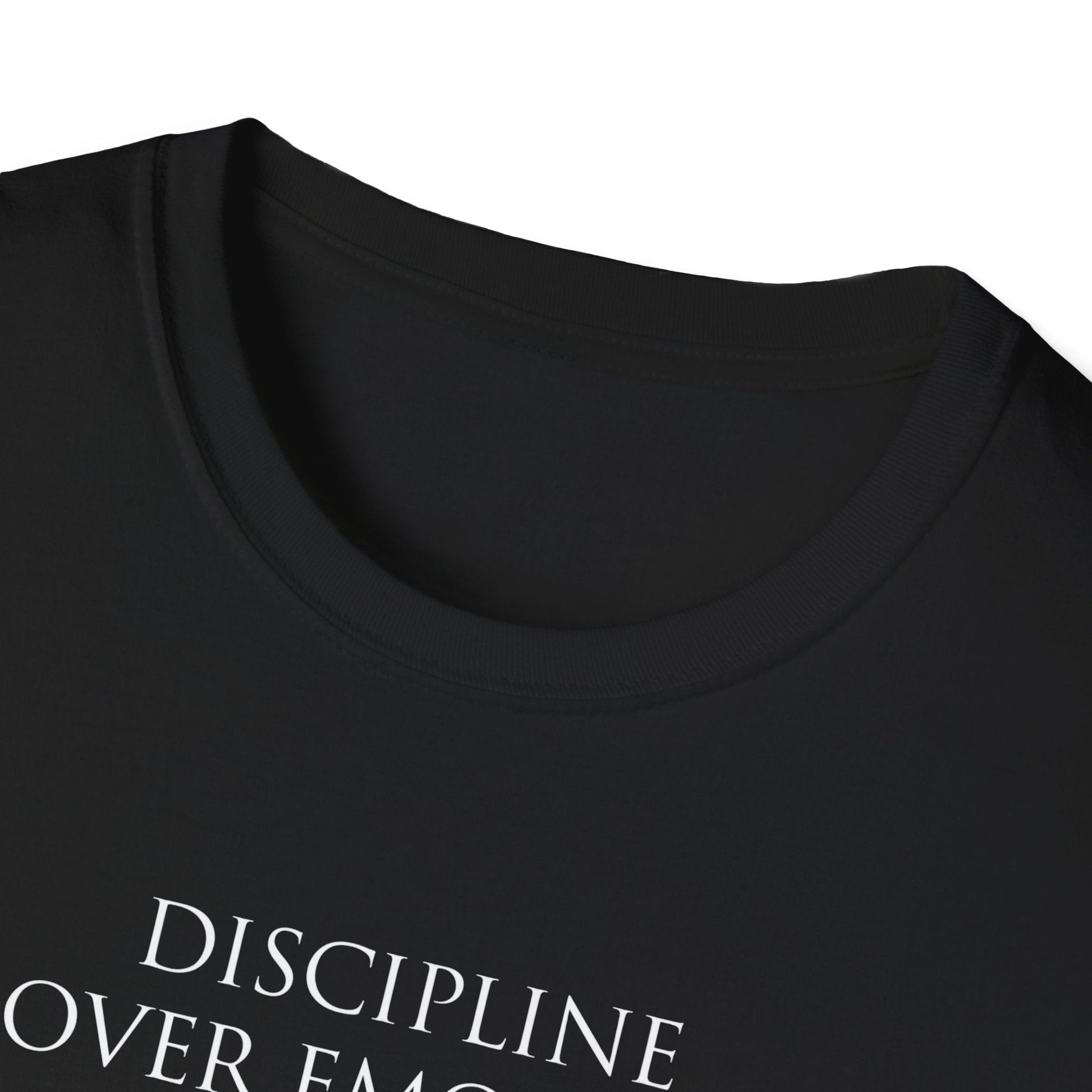 "Discipline Over Emotion — The Weight of Action Tee" Printify